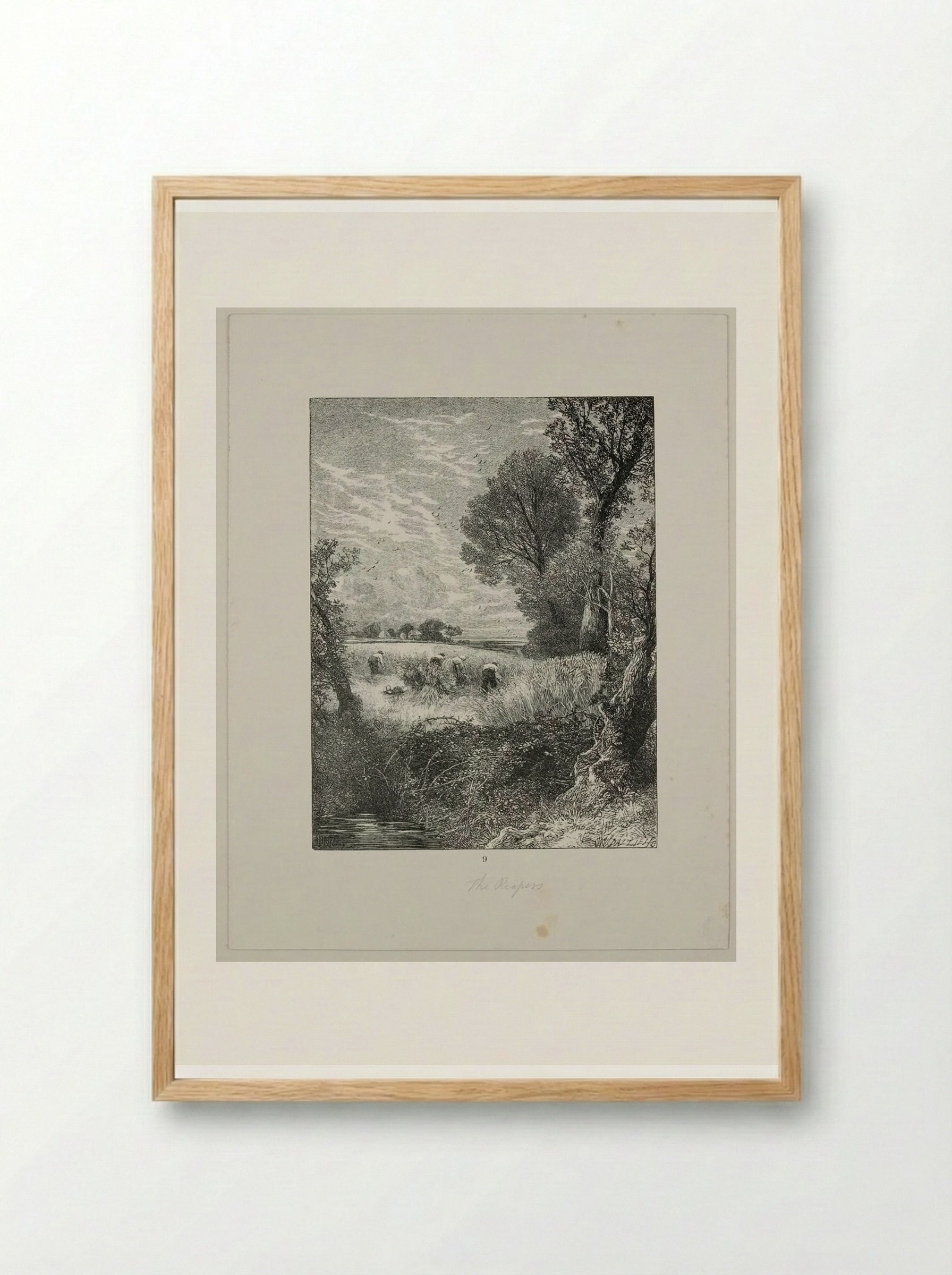 The Reapers - Edward Dalziel - Framed Print Wood