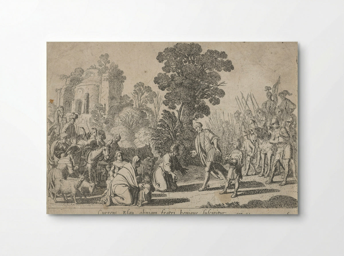 The Reconciliation of Jacob and Esau - Nicolaes Moeyaert - Poster