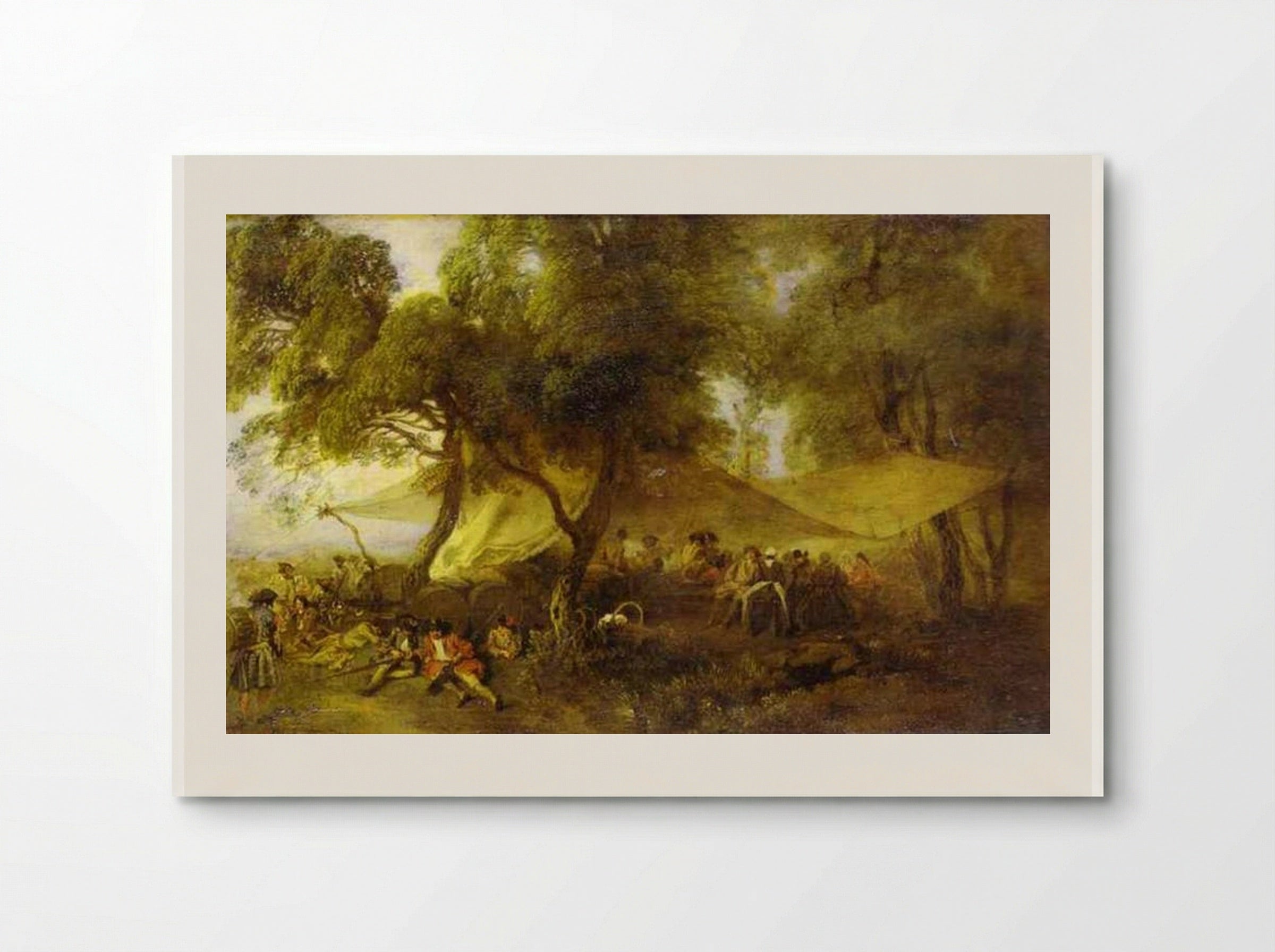 The Recreations of War - Antoine Watteau - Poster