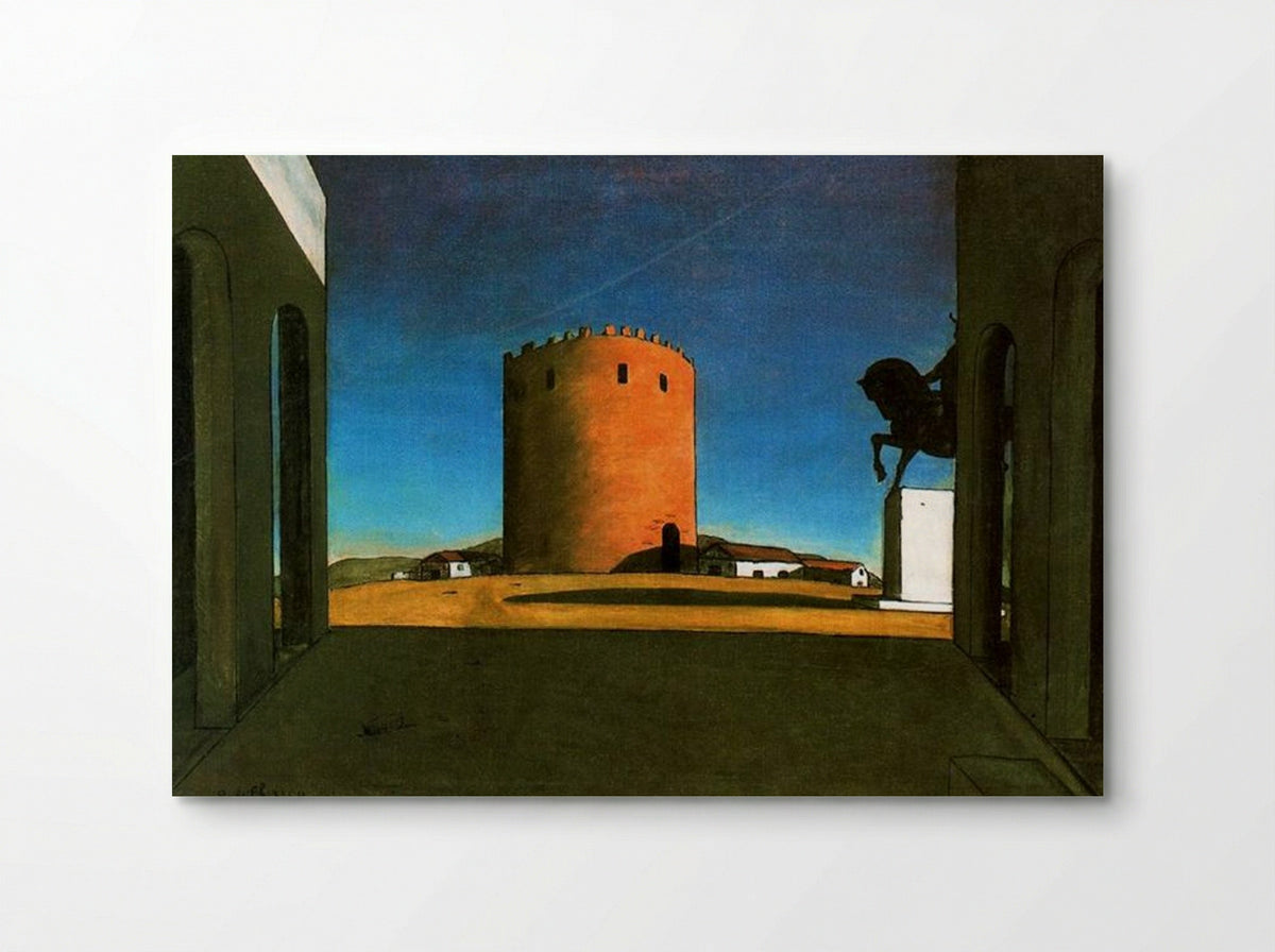 The Red Tower - Giorgio de Chirico - Poster