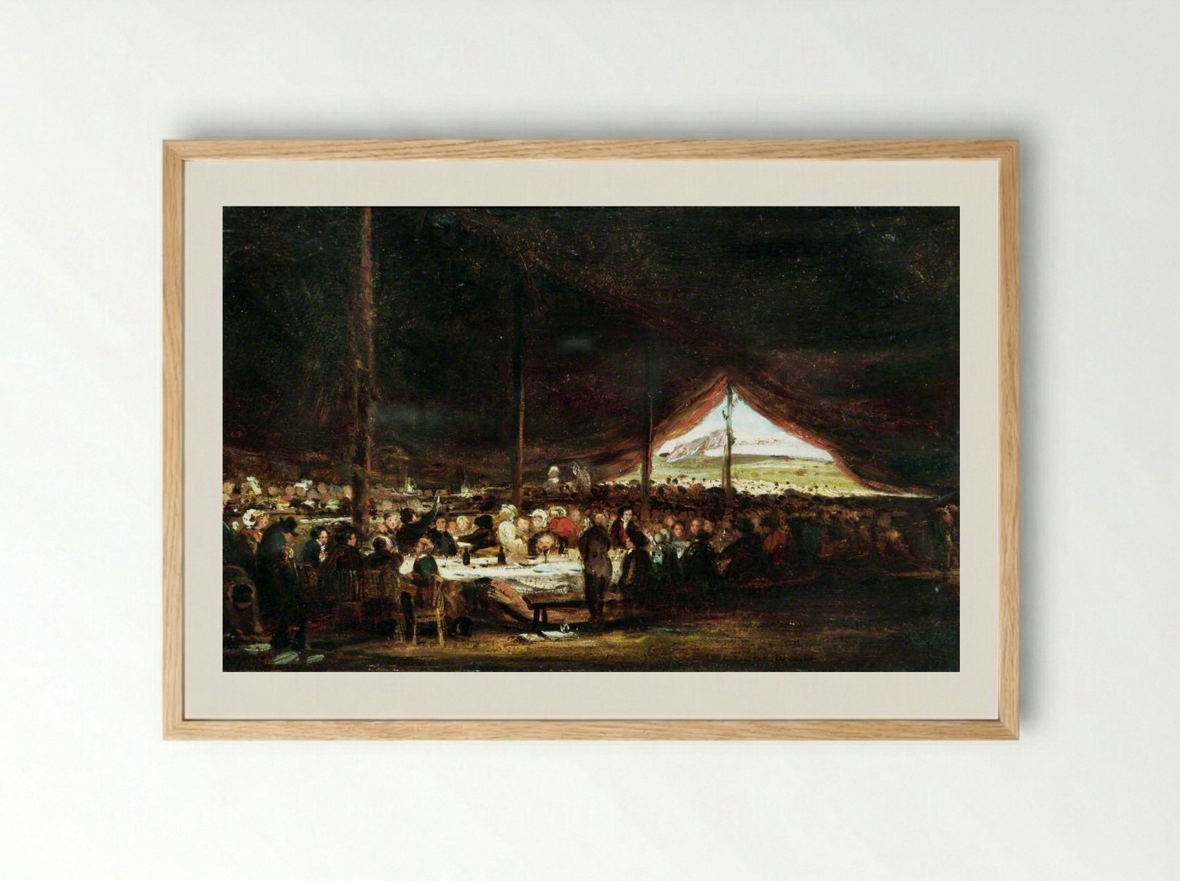 The Reform Club Banquet, Edinburgh - William Collins - Framed Print Wood