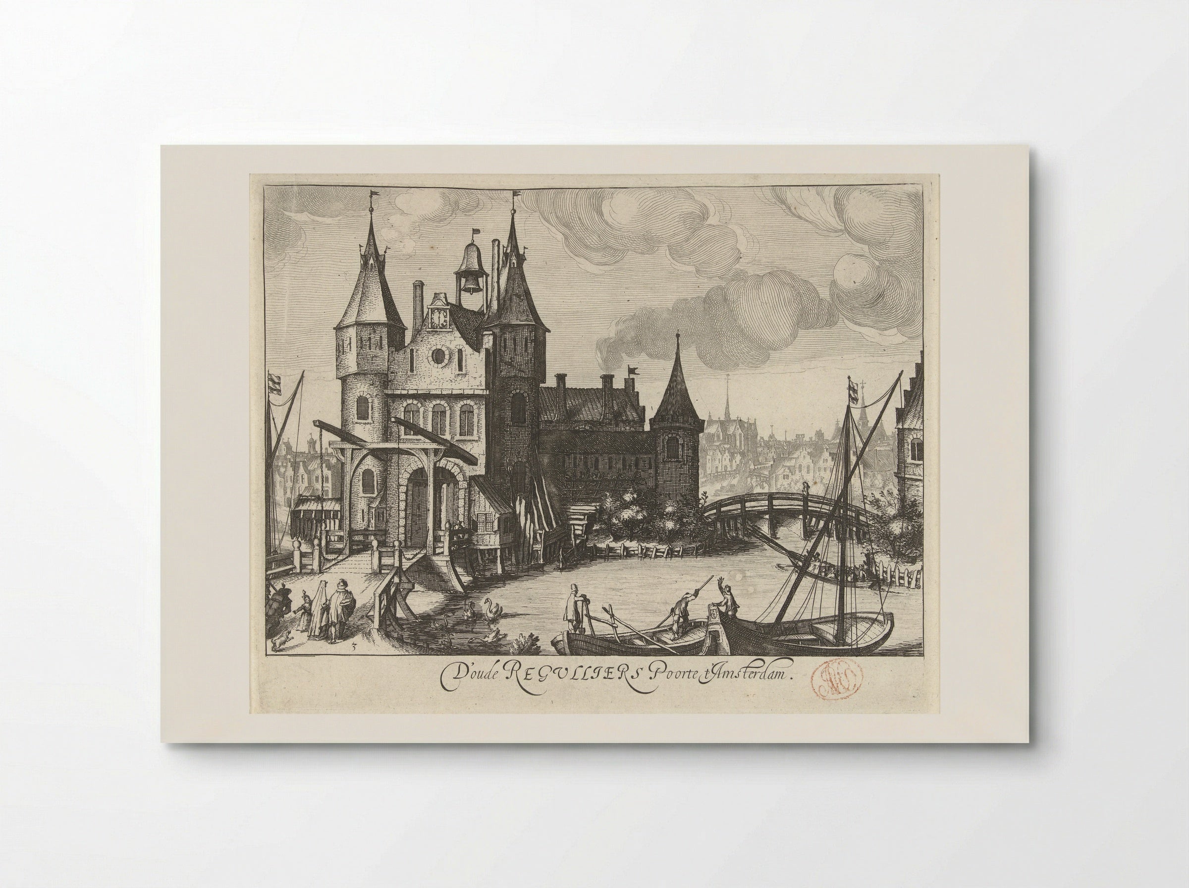 The Regulierspoort in Amsterdam - Simon Frisius - Poster