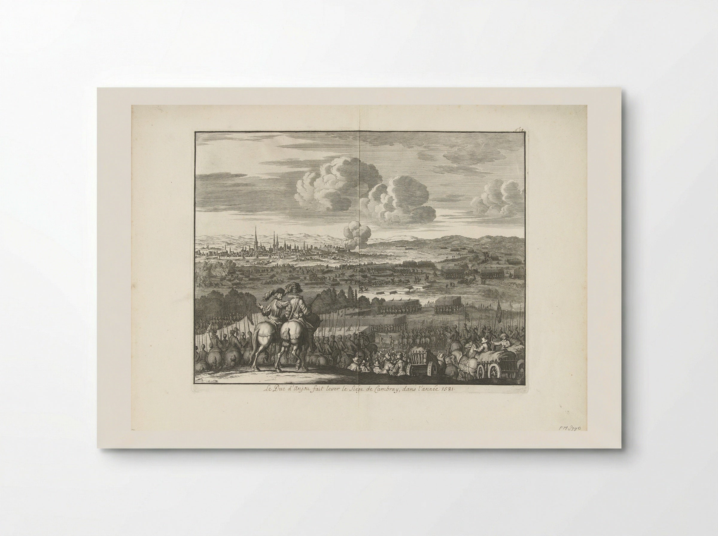 The Relief of Cambrai by the Duke of Anjou, 1581 - Jan Luyken - Poster
