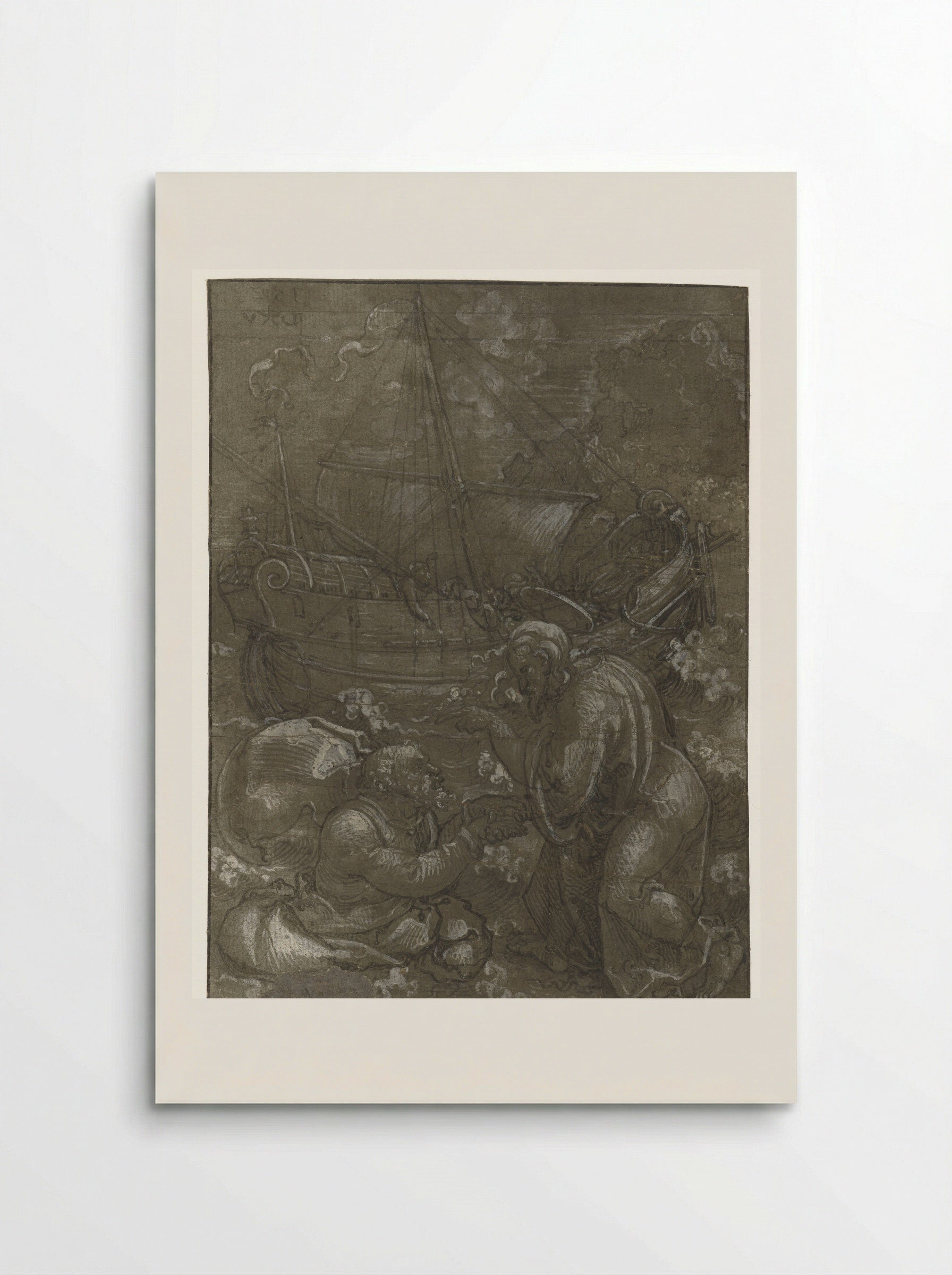 The Rescue of Saint Peter by Christ - Dirck Vellert - Poster