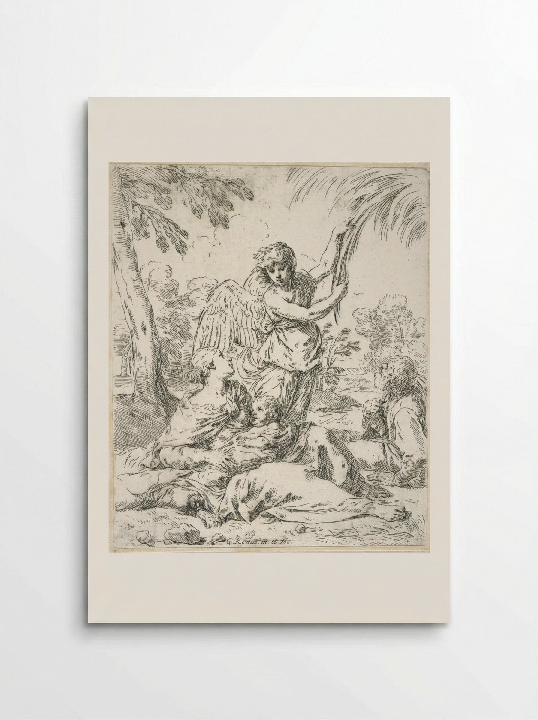 The Rest on the Flight into Egypt - Simone Cantarini - Poster