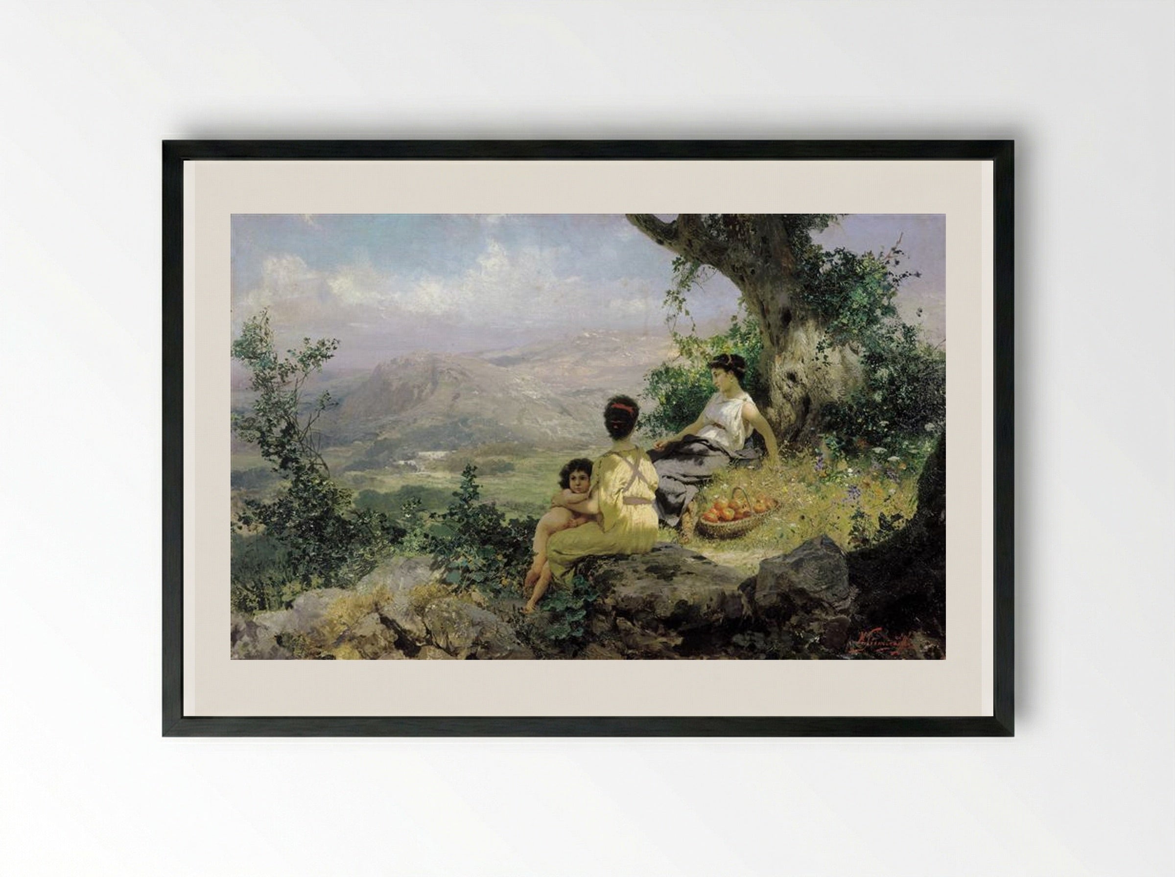 The Rest - Henryk Siemiradzki - Framed Print Black