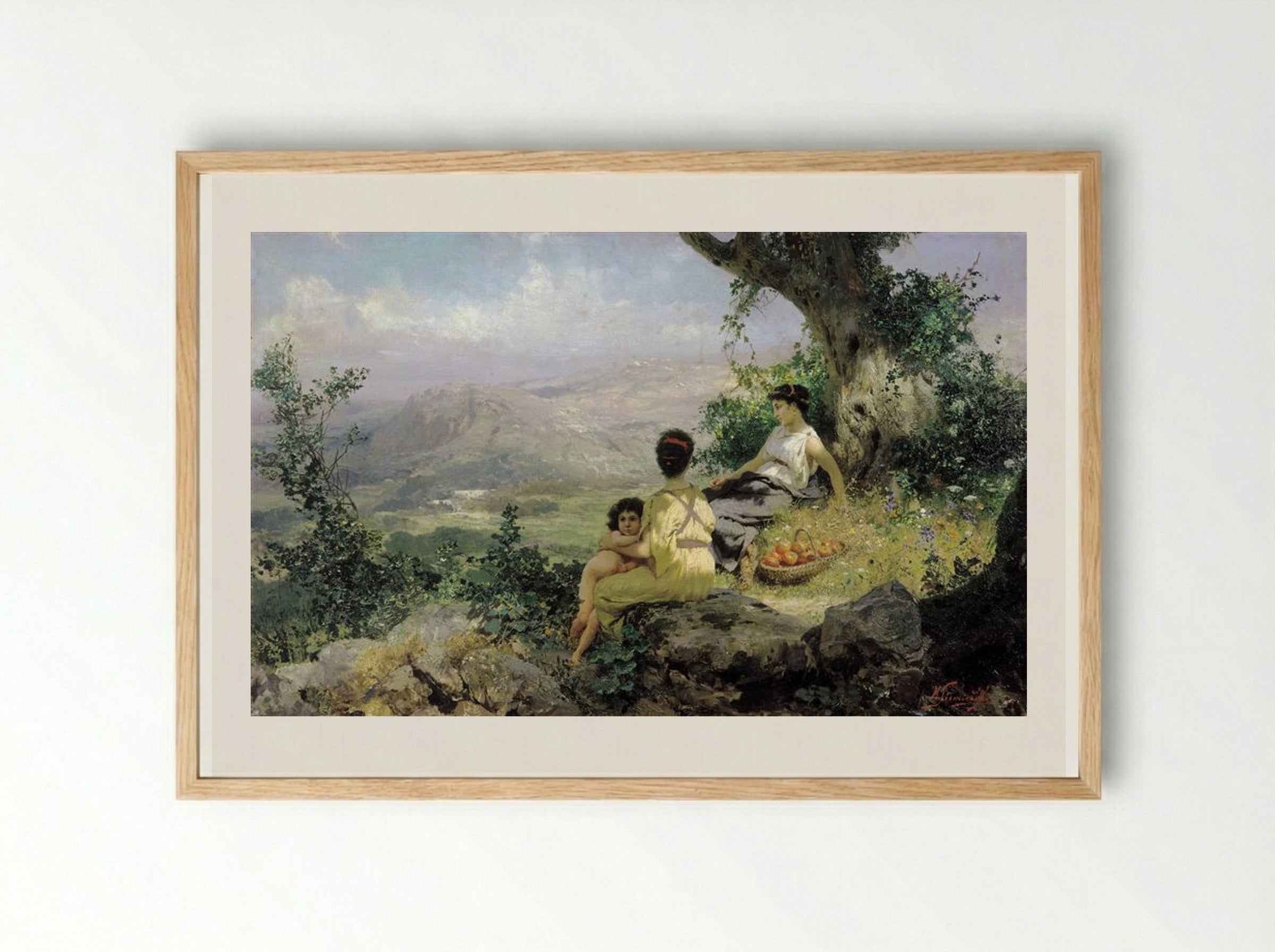 The Rest - Henryk Siemiradzki - Framed Print Wood