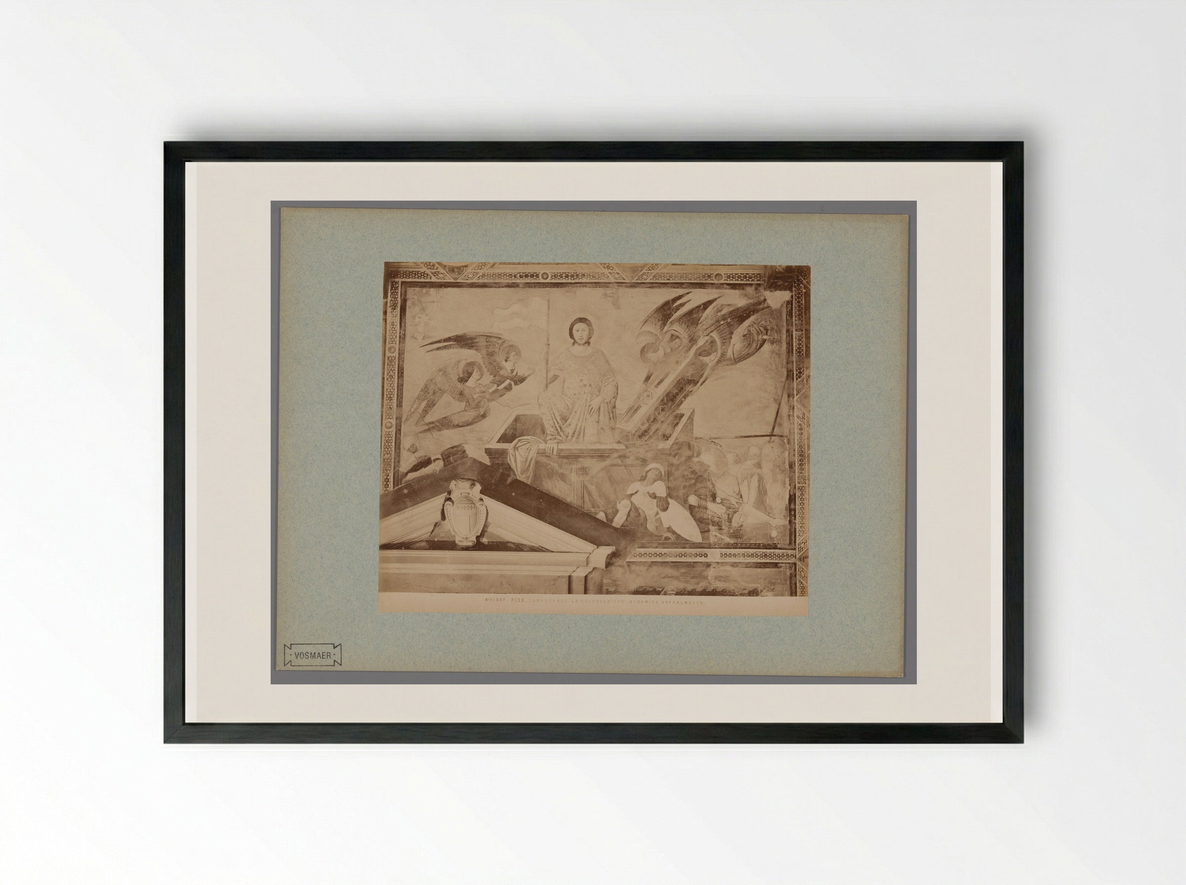 The Resurrection of Christ (After Buonamico Buffalmacco) - Fratelli Alinari - Framed Print Black