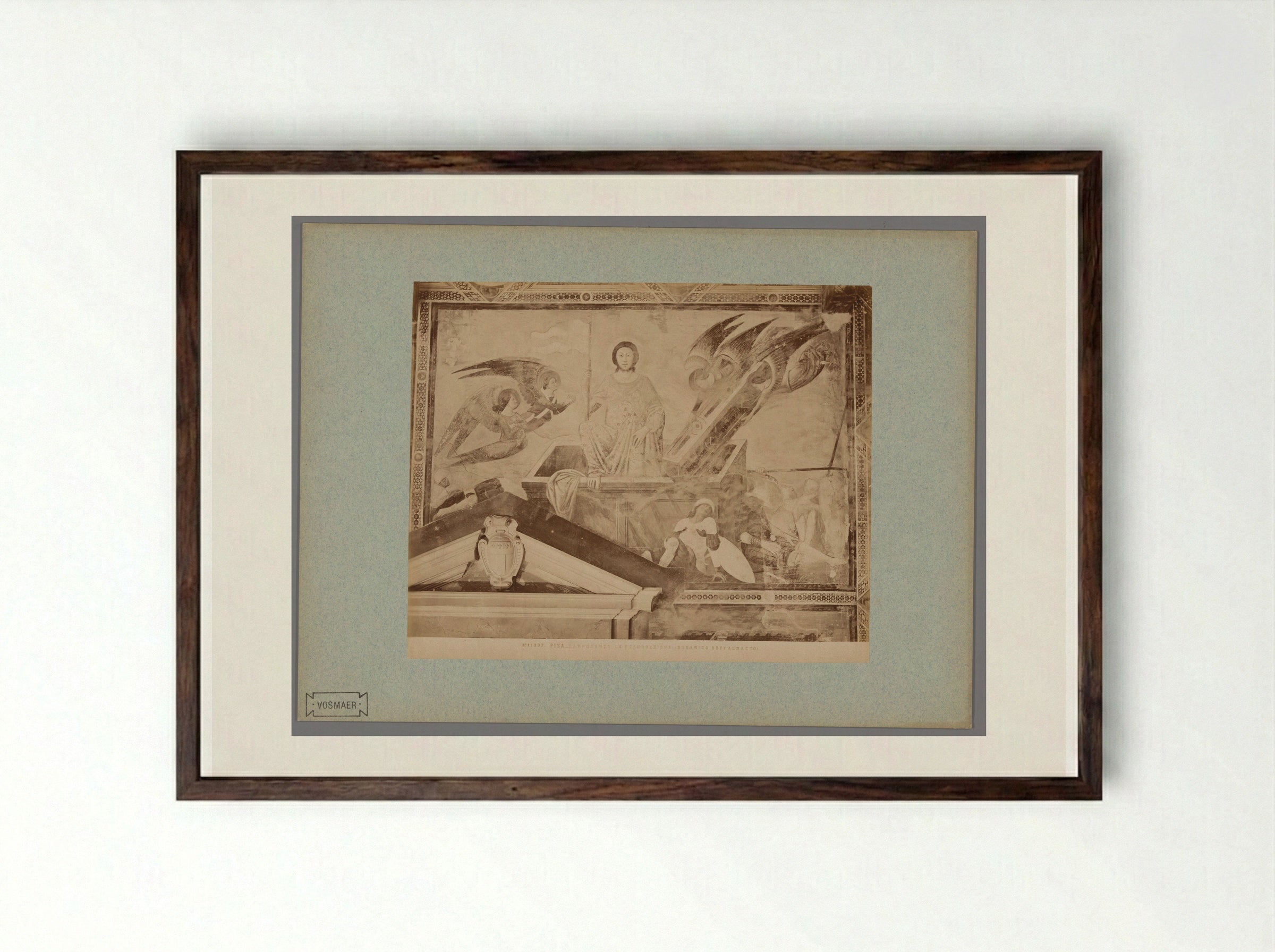 The Resurrection of Christ (After Buonamico Buffalmacco) - Fratelli Alinari - Framed Print Dark Wood