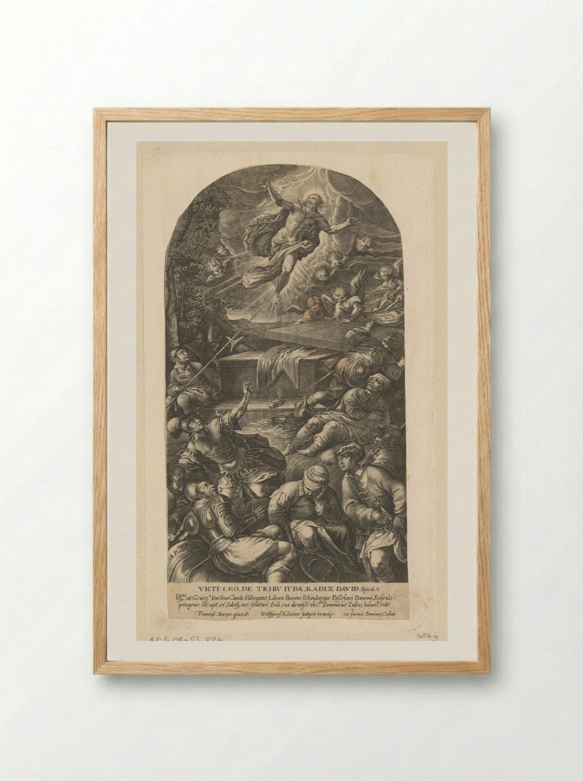 The Resurrection of Christ - Dominicus Custos - Framed Print Wood