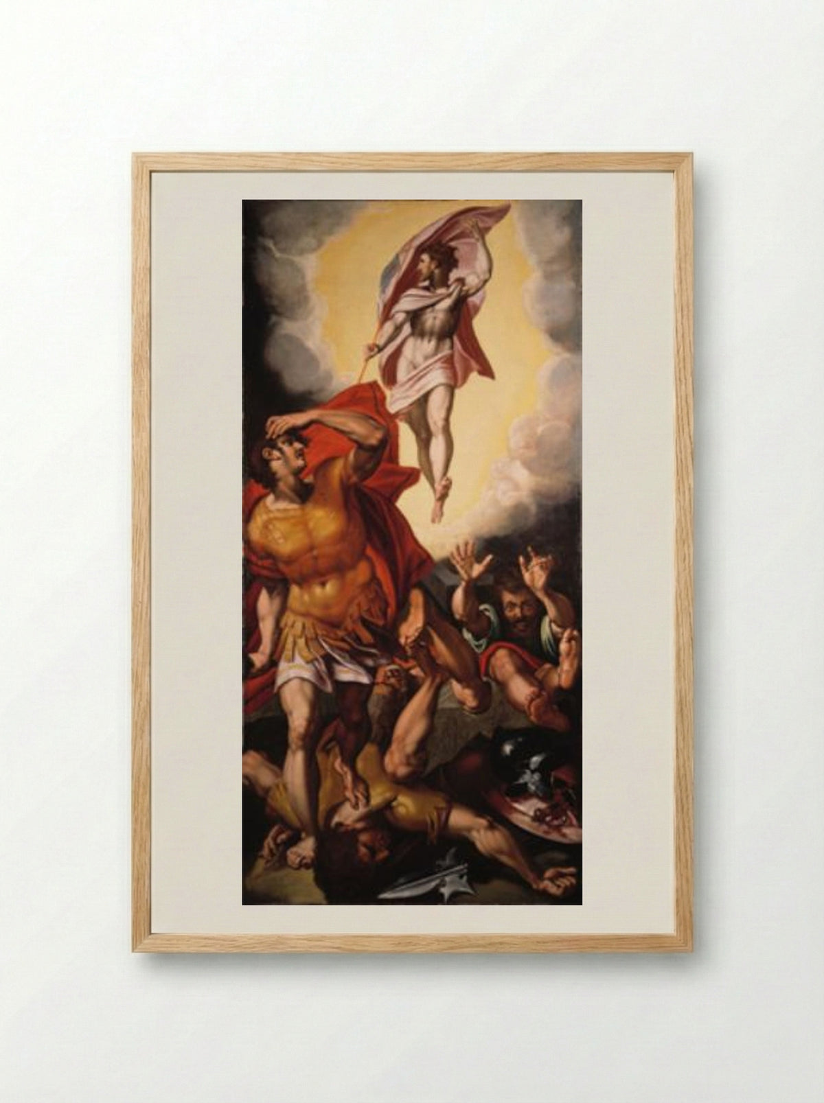 The Resurrection of Christ - Anthonie Blocklandt van Montfoort - Framed Print Wood