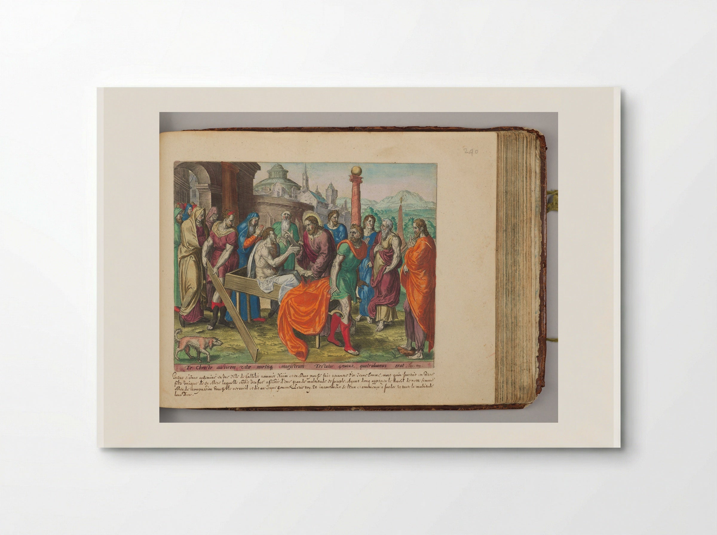 The Resurrection of the Son of the Widow of Naïm - Johannes Wierix - Poster