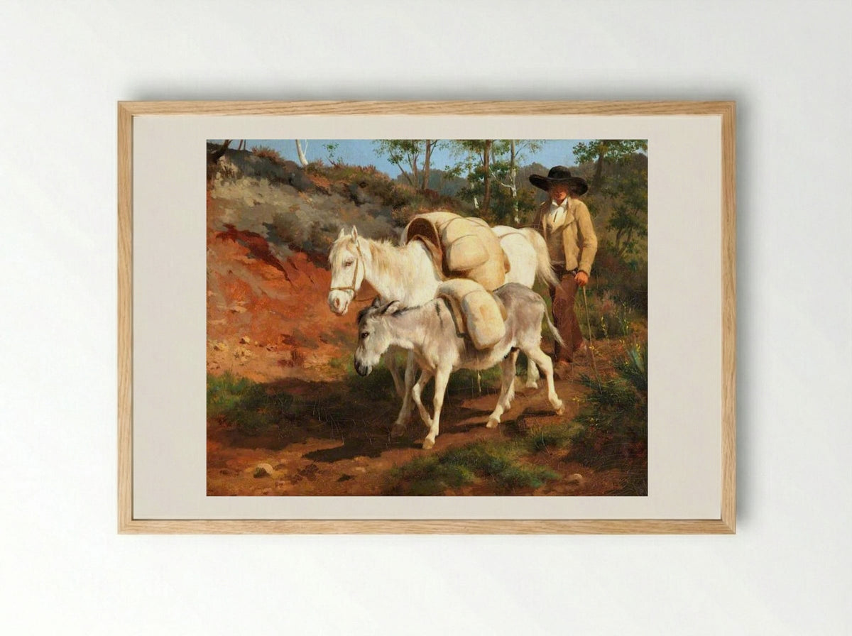 The Return from the Mill - Rosa Bonheur - Framed Print Wood