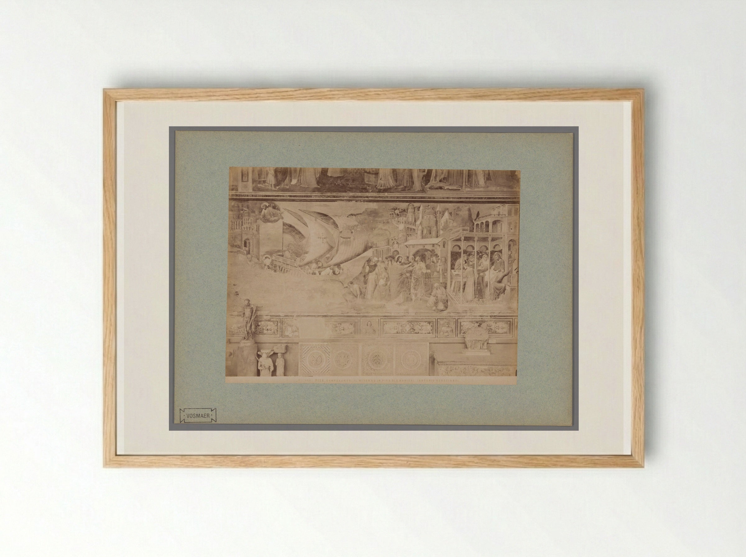 The Return of Saint Ranieri to Pisa - Fratelli Alinari - Framed Print Wood