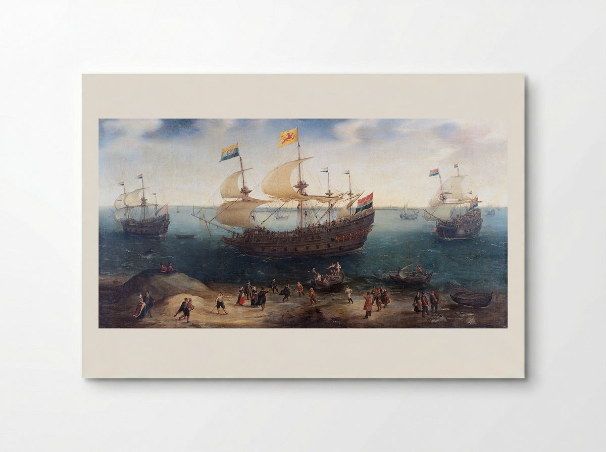 The Return of the Amsterdam Four-Master 'De Hollandse Tuyn' - Hendrik Cornelisz. Vroom - Poster