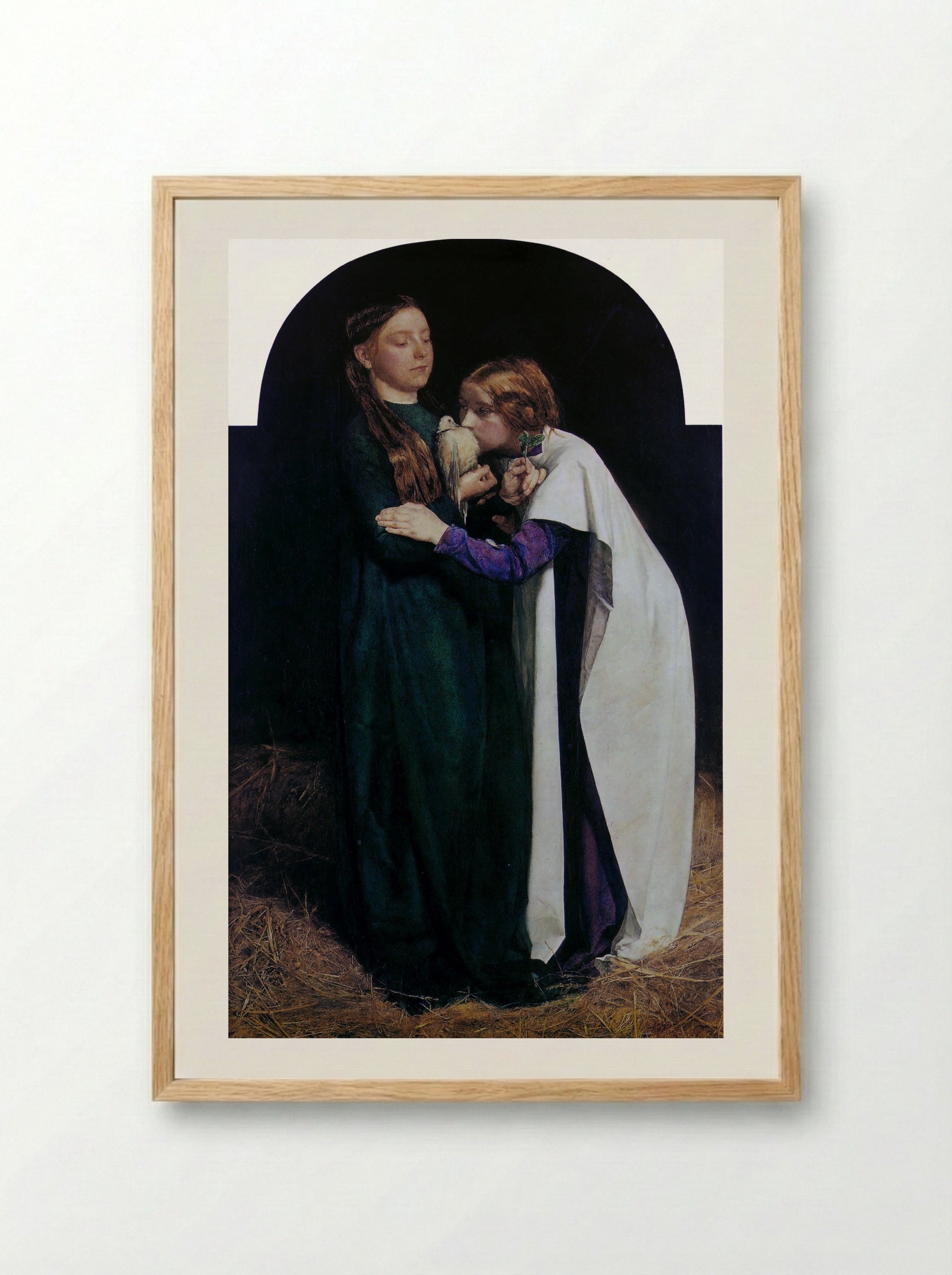 The Return of the Dove to the Ark - John Everett Millais - Framed Print Wood