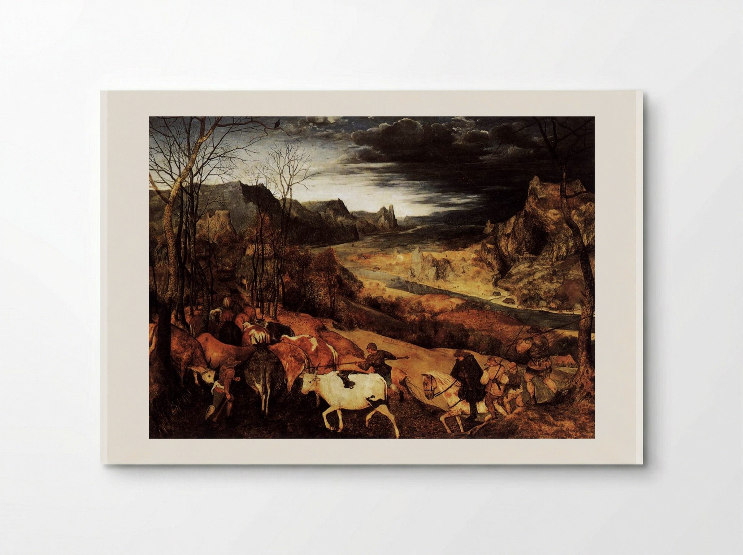 The Return of the Herd (Autumn) - Pieter Bruegel the Elder - Poster