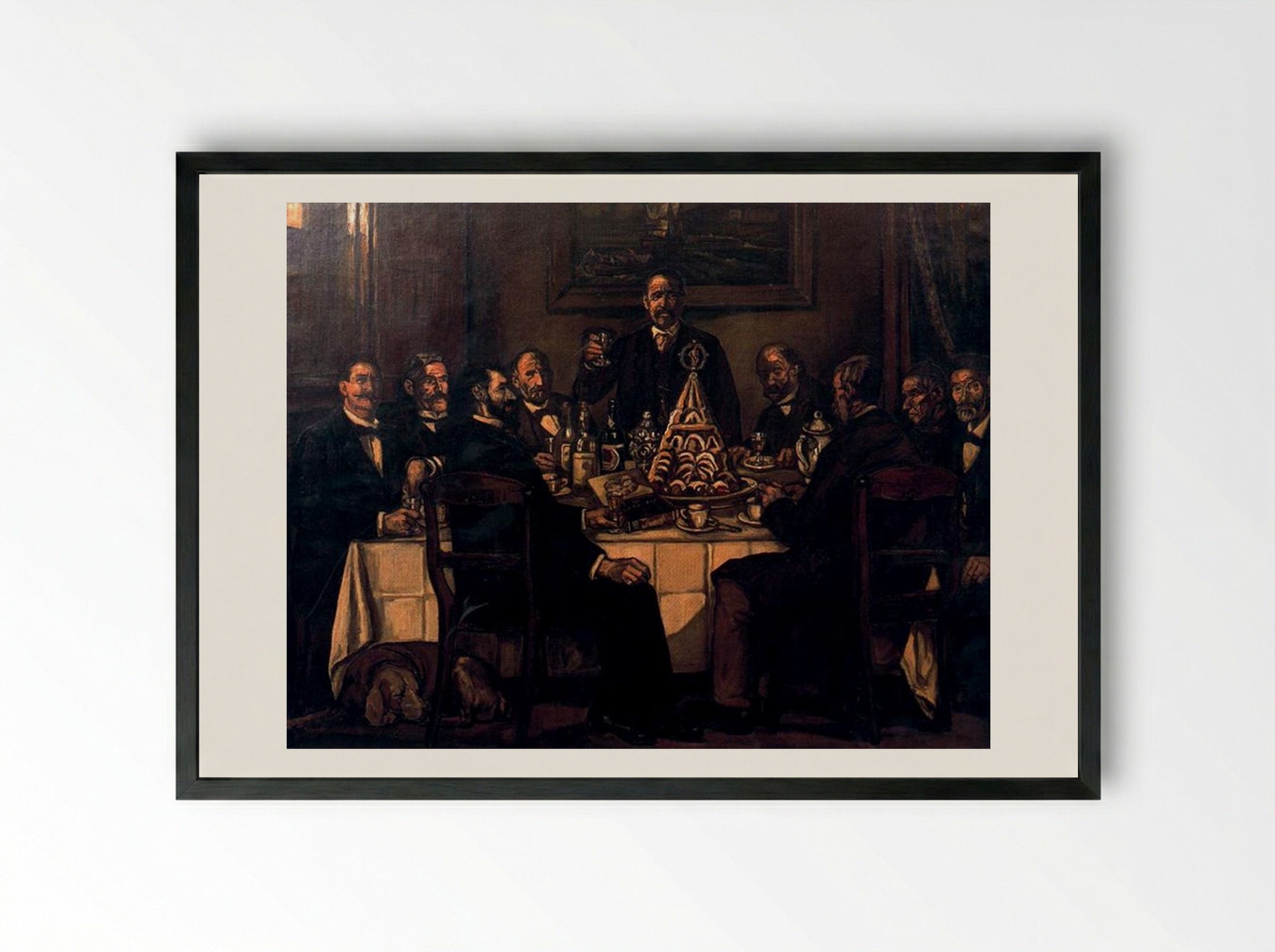 The Return of the Indian - José Gutiérrez Solana - Framed Print Black