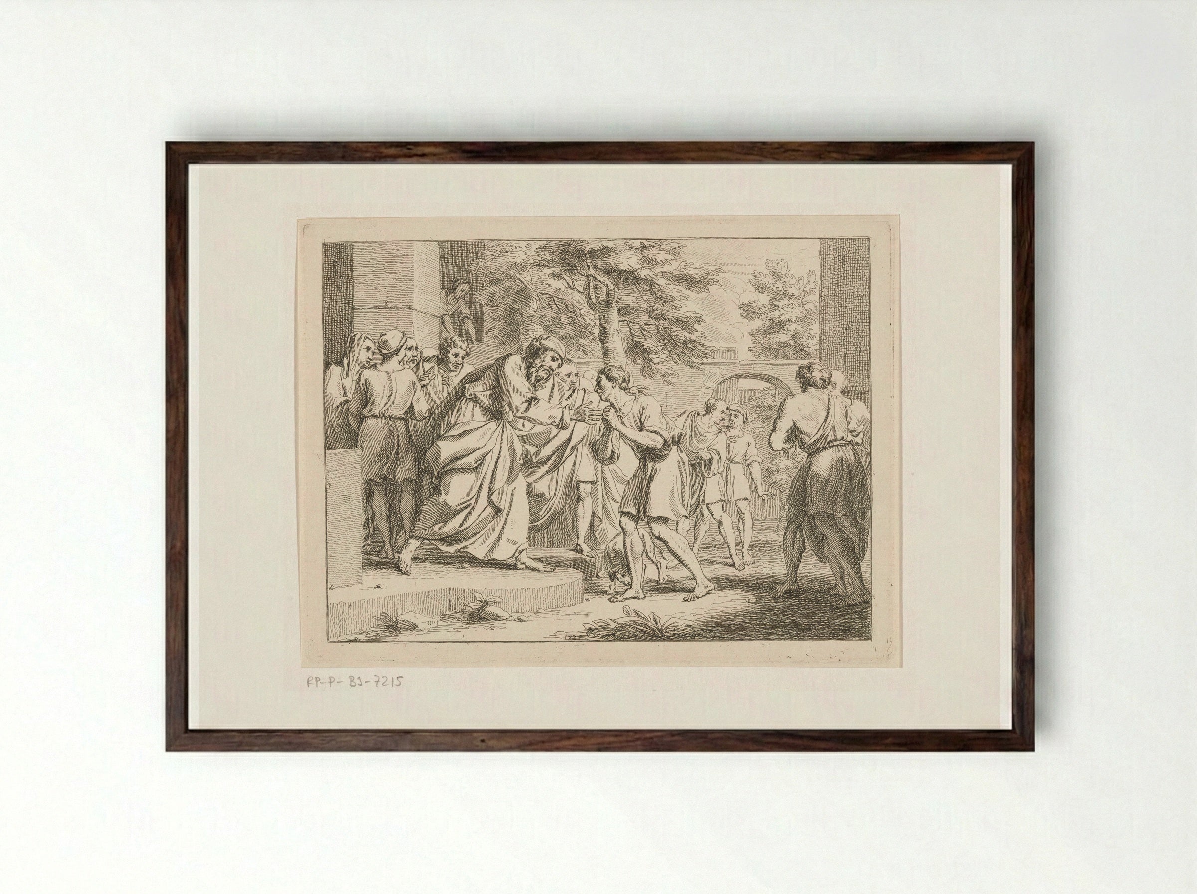 The Return of the Prodigal Son - Louis Fabritius Dubourg - Framed Print Dark Wood