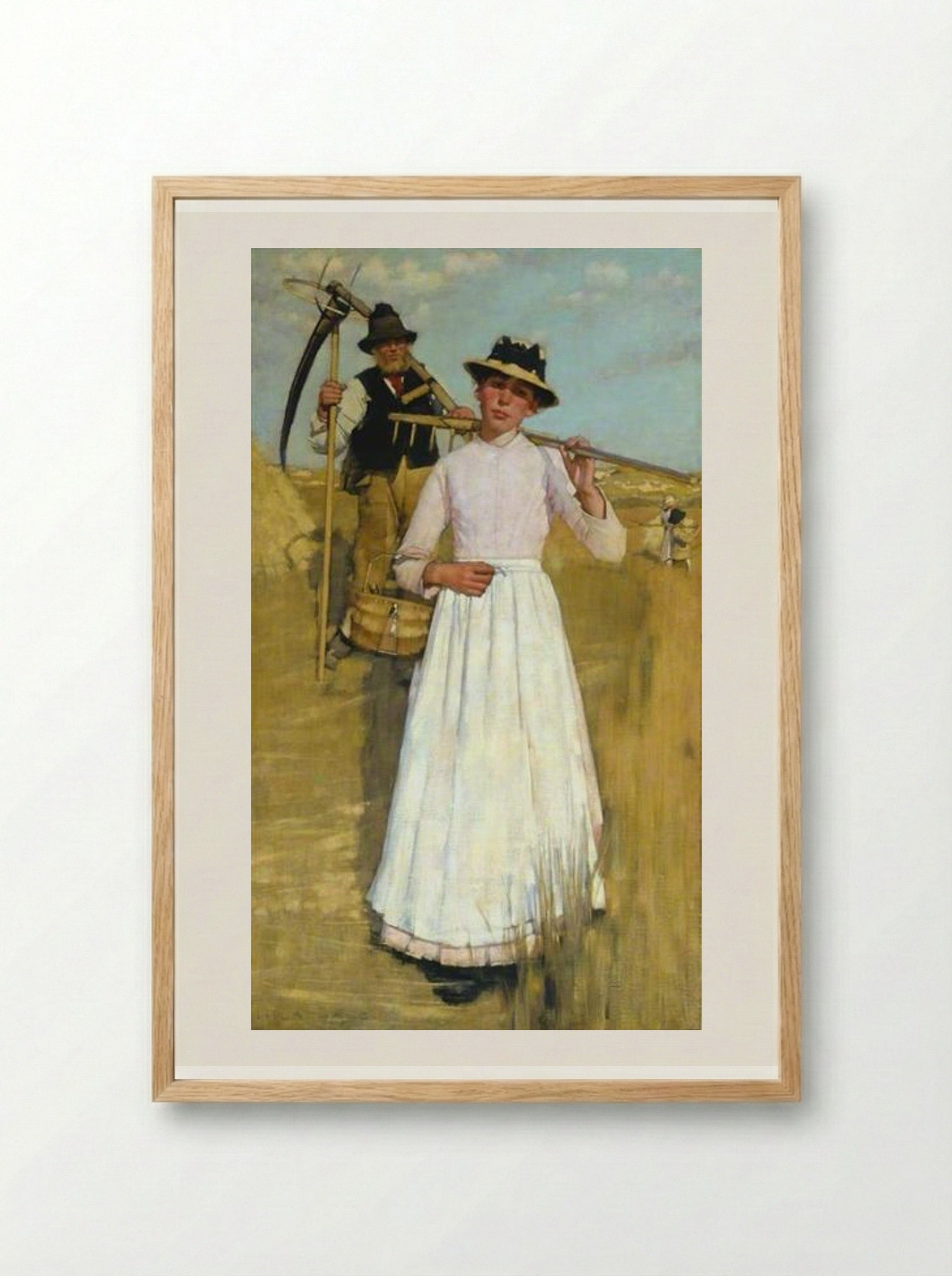 The Return of the Reapers - Henry Herbert La Thangue - Framed Print Wood