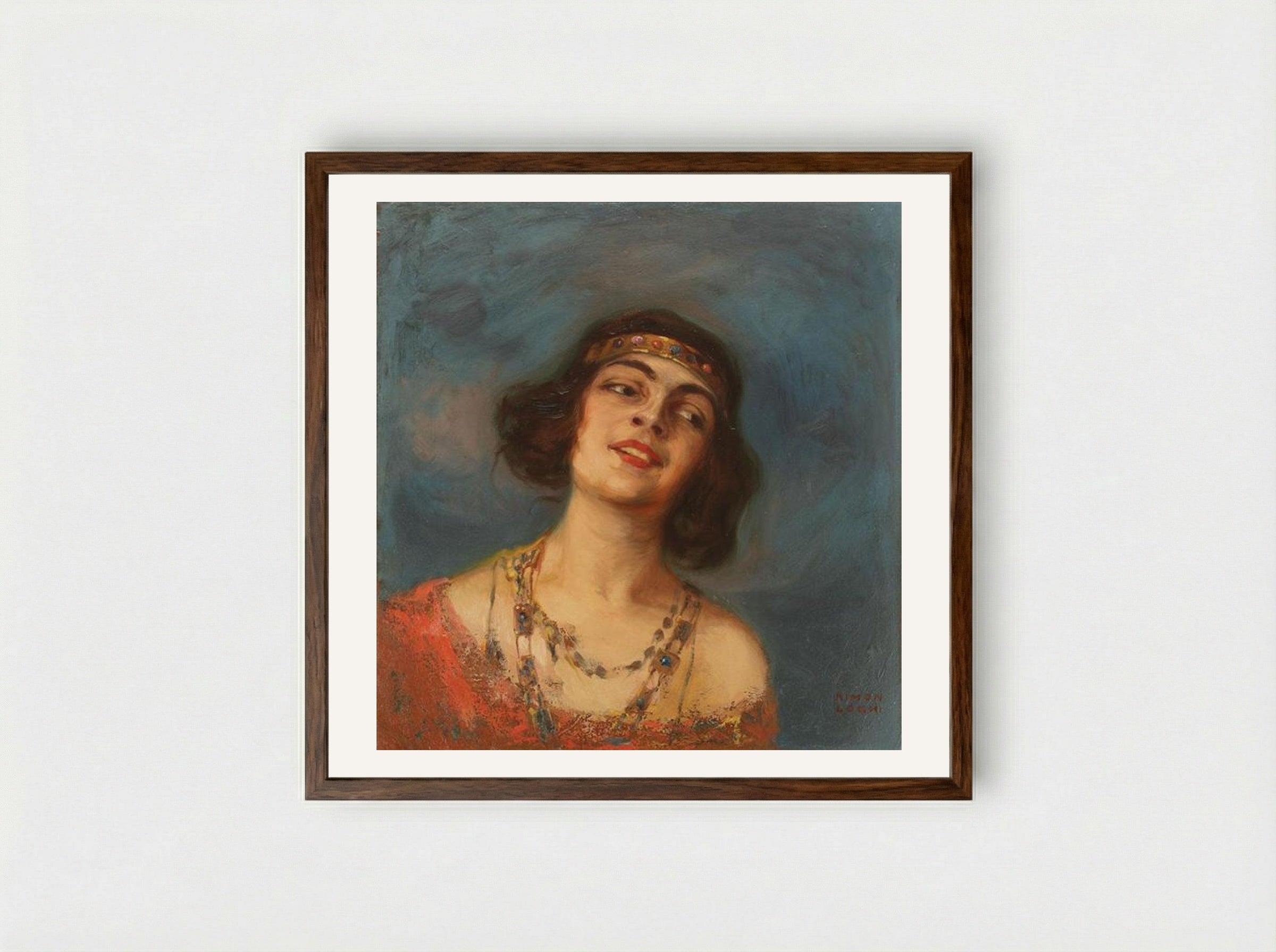 The Rhythm of Music - Kimon Loghi - Framed Print Dark Wood