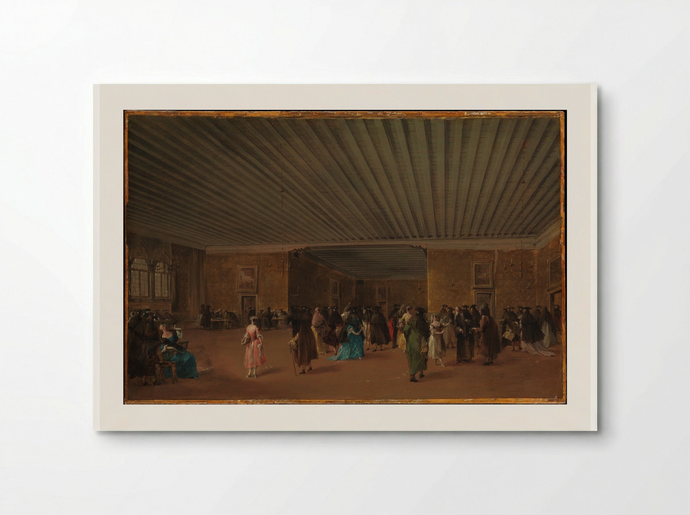 The Ridotto Pubblico at Palazzo Dandolo - Francesco Guardi - Poster