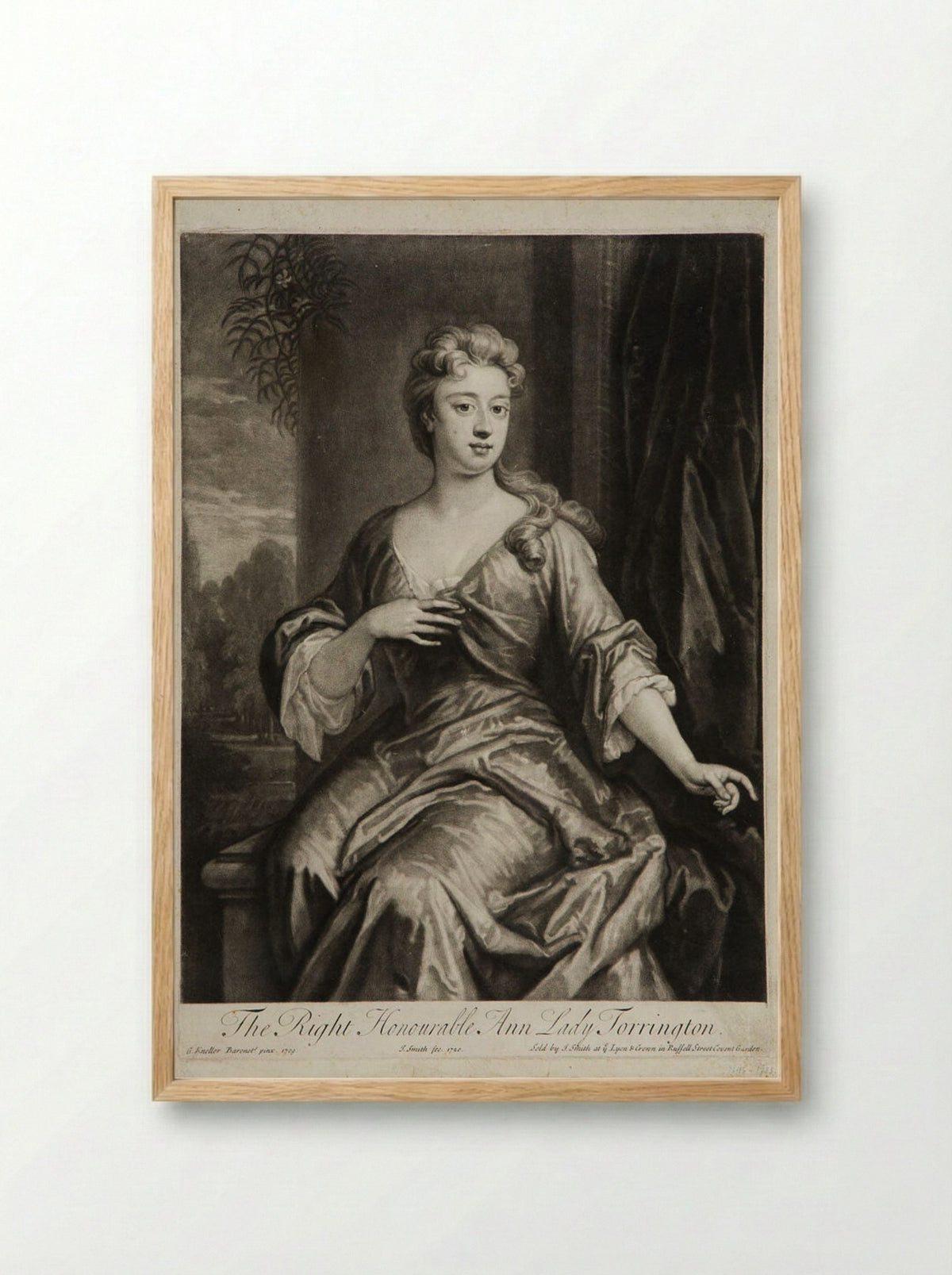 The Right Honourable Ann, Lady Torrington - John Smith - Framed Print Wood