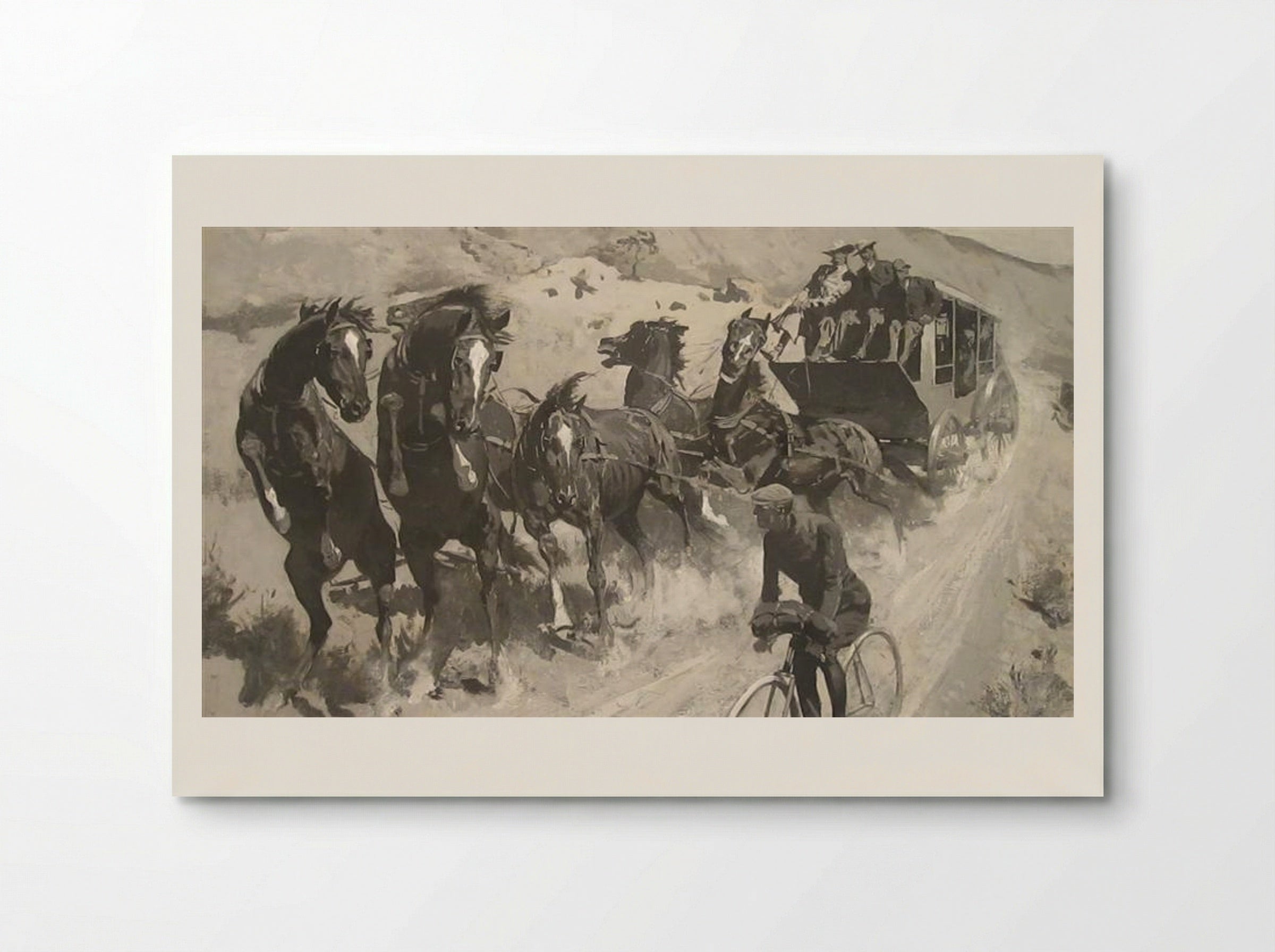 The Right of the Road - Frederic Remington - Poster
