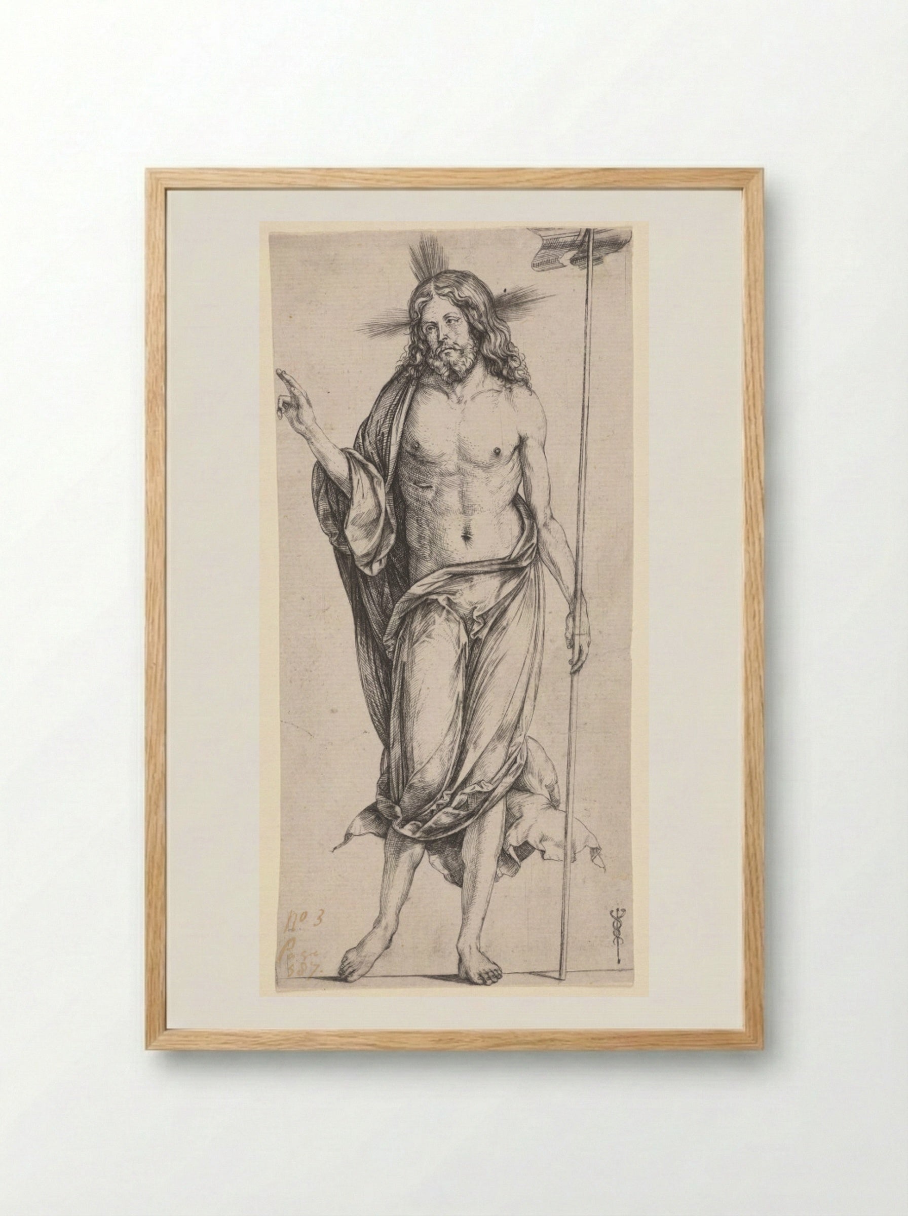 The Risen Christ - Jacopo de' Barbari - Framed Print Wood