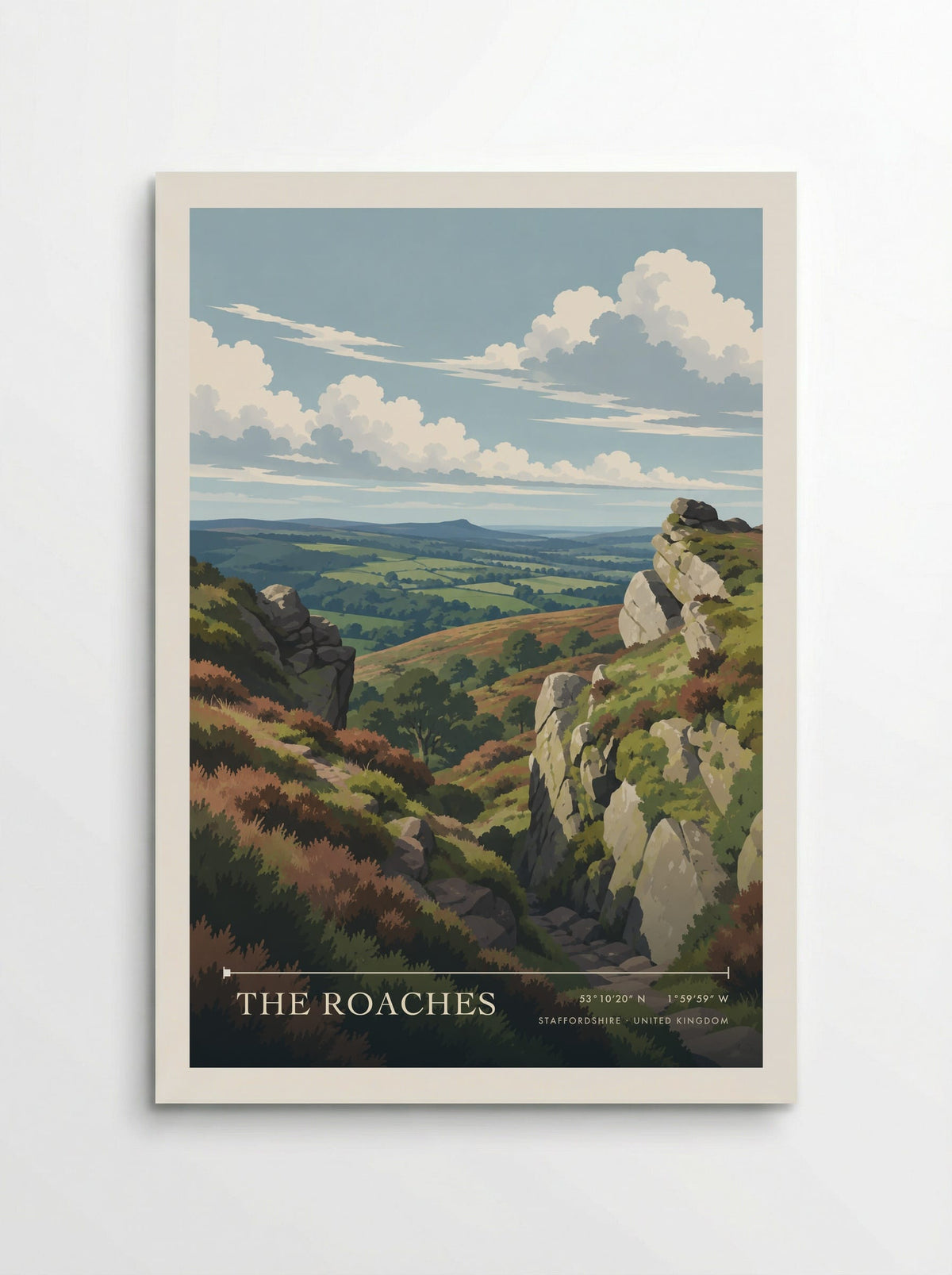 The Roaches, Staffordshire | Travel Poster - Poster