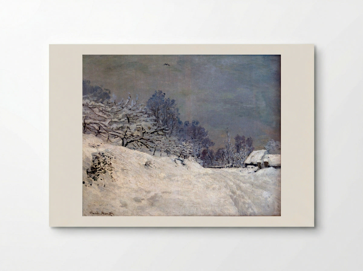 The Road in front of Saint-Simeon Farm in Winter - Claude Monet - Poster