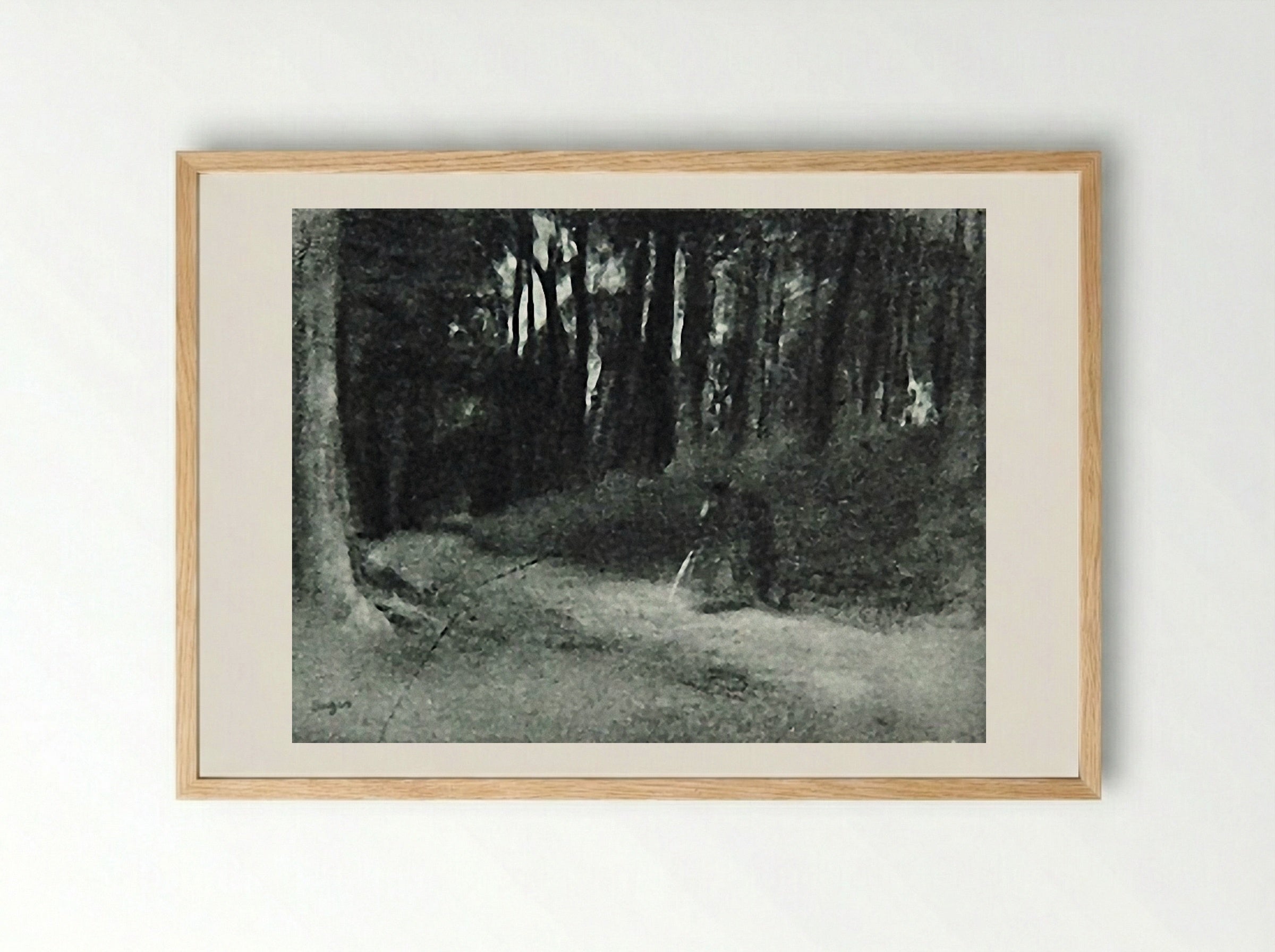 The Road in the Forest - Hilaire-Germain-Edgar Degas - Framed Print Wood