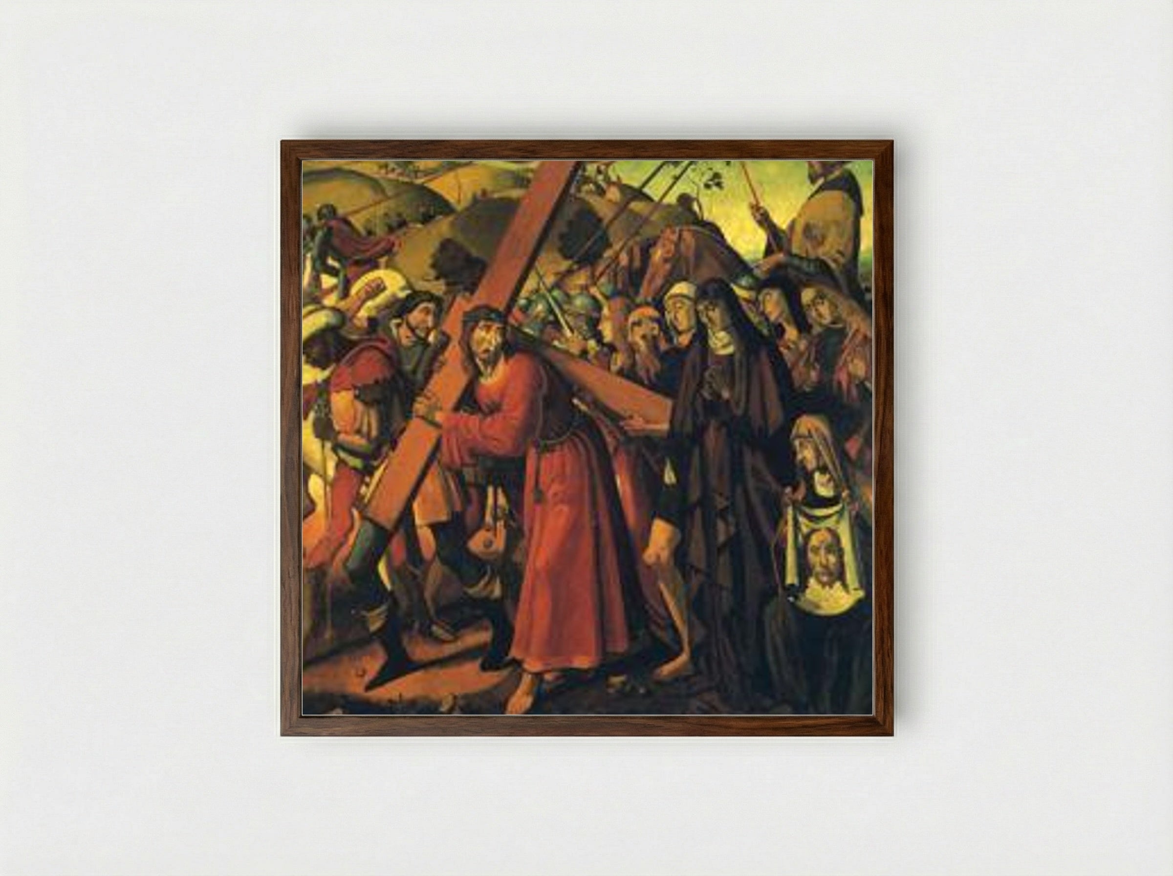 The Road to Calvary - André Derain - Framed Print Dark Wood