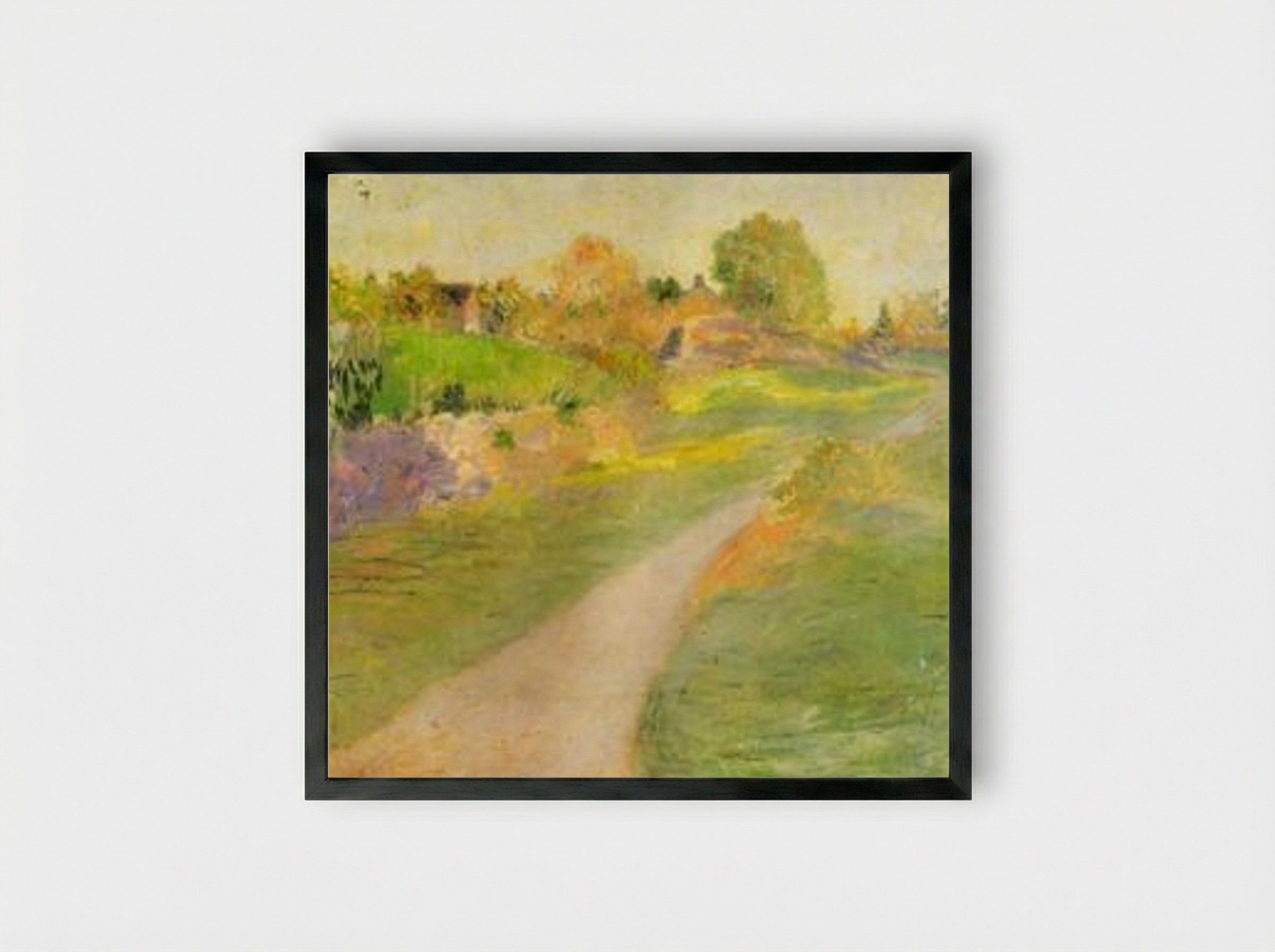 The Road to No Where - Julian Alden Weir - Framed Print Black