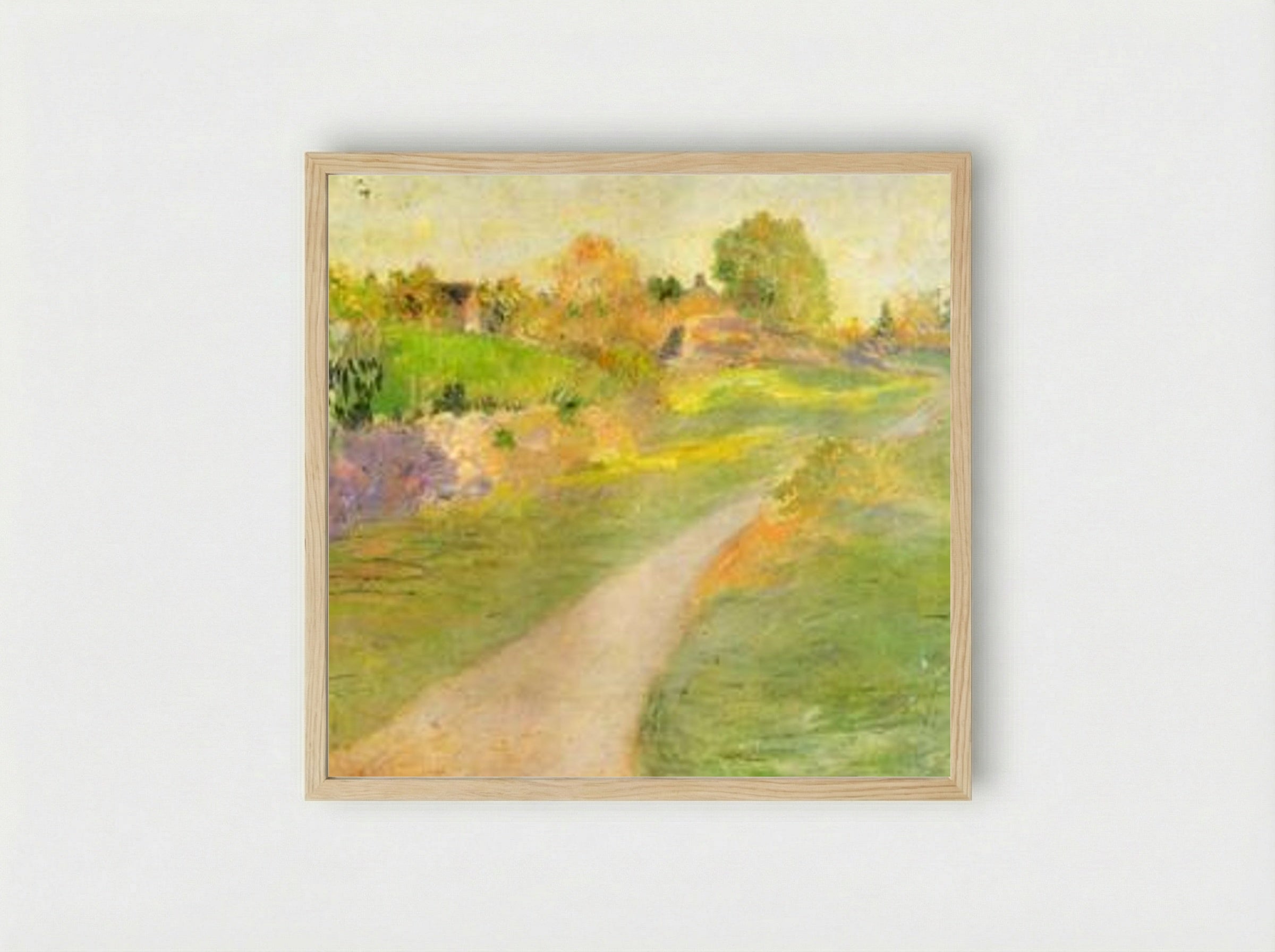 The Road to No Where - Julian Alden Weir - Framed Print Wood