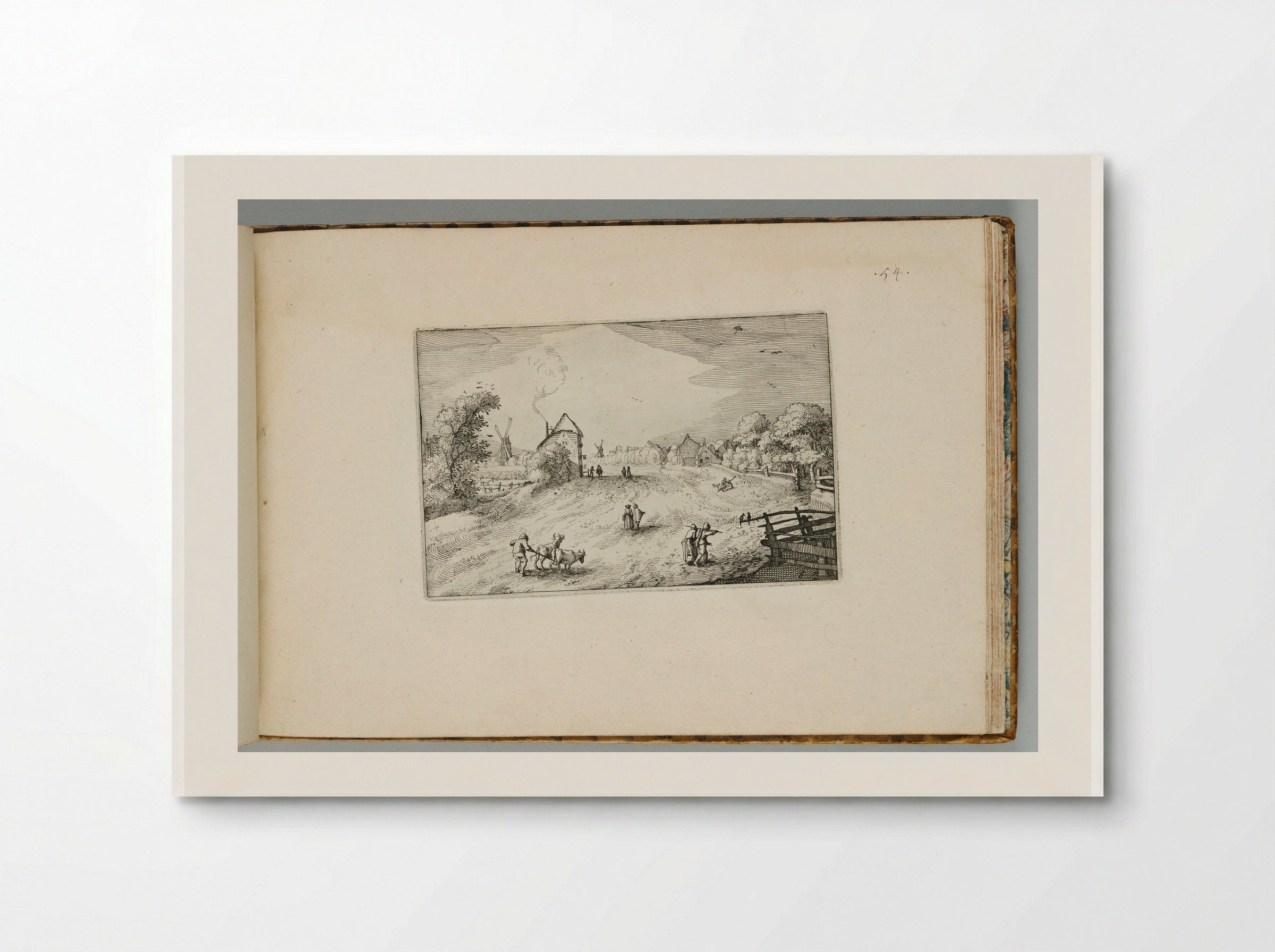 The Road towards Leiden - Claes Jansz. Visscher - Poster