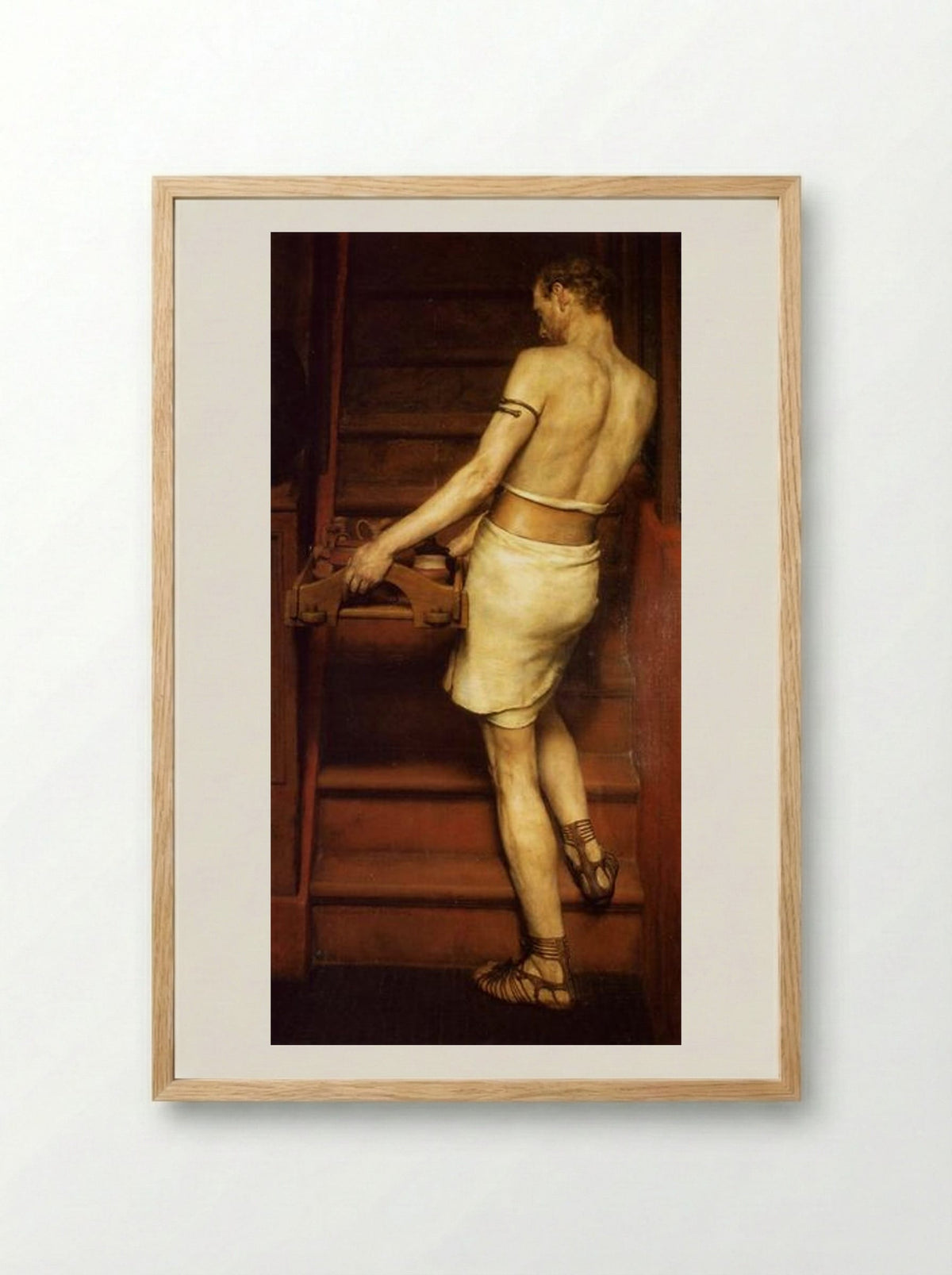 The Roman Potter - Sir Lawrence Alma-Tadema - Framed Print Wood