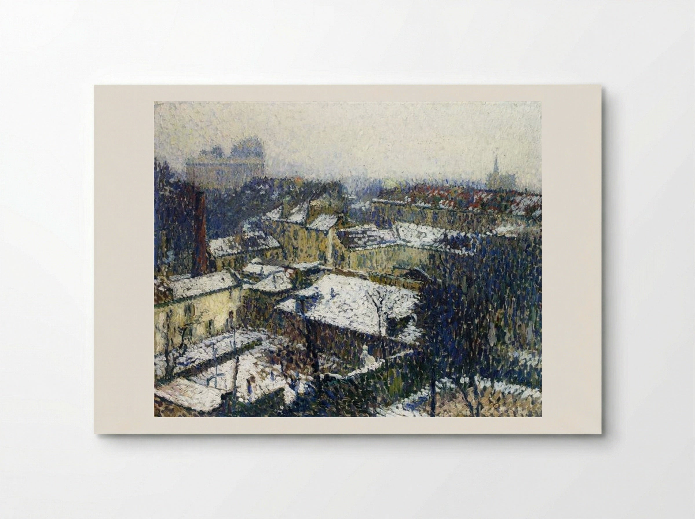 The Roofs of Paris in the Snow, the View from the Artist's Studio - Henri Martin - Poster