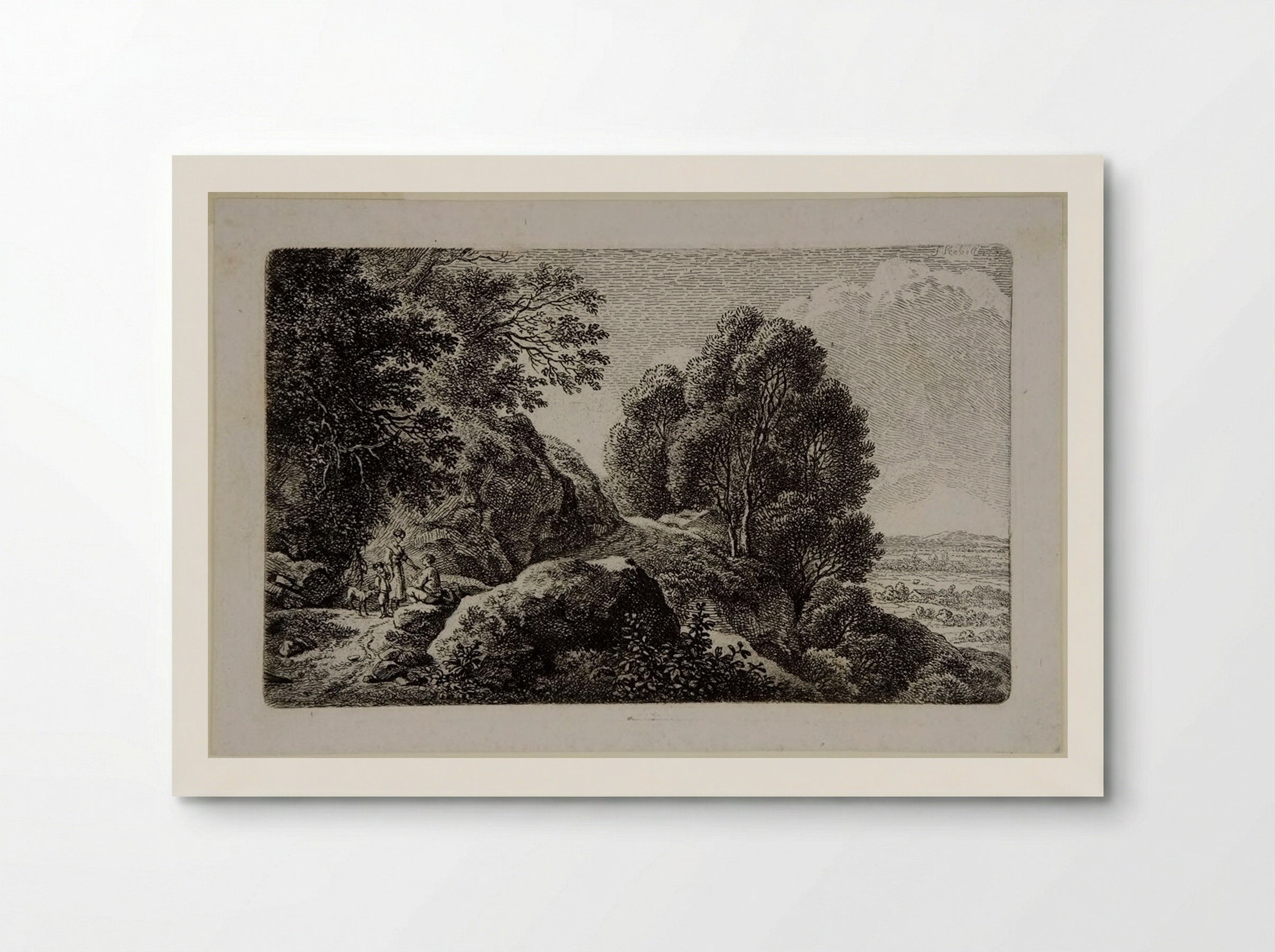 The Route near a Precipice - Ferdinand Kobell - Poster