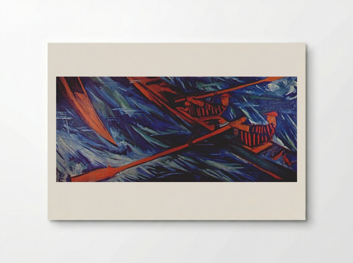 The Rowers - Natalia Goncharova - Poster