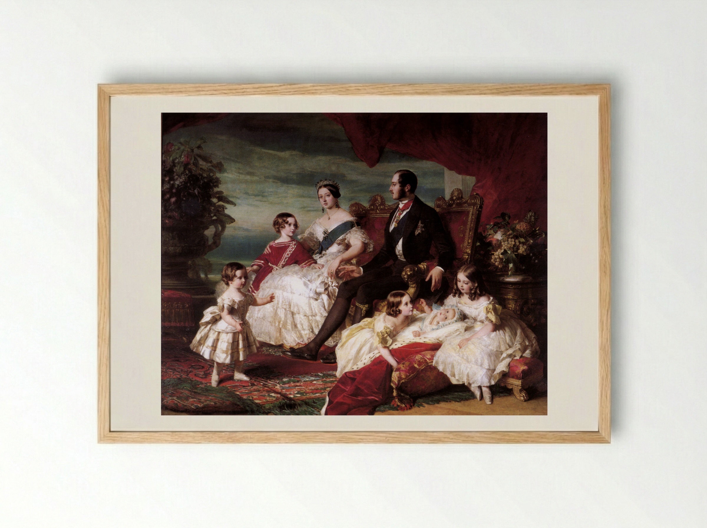 The Royal Family in 1846 - Franz Xaver Winterhalter - Framed Print Wood