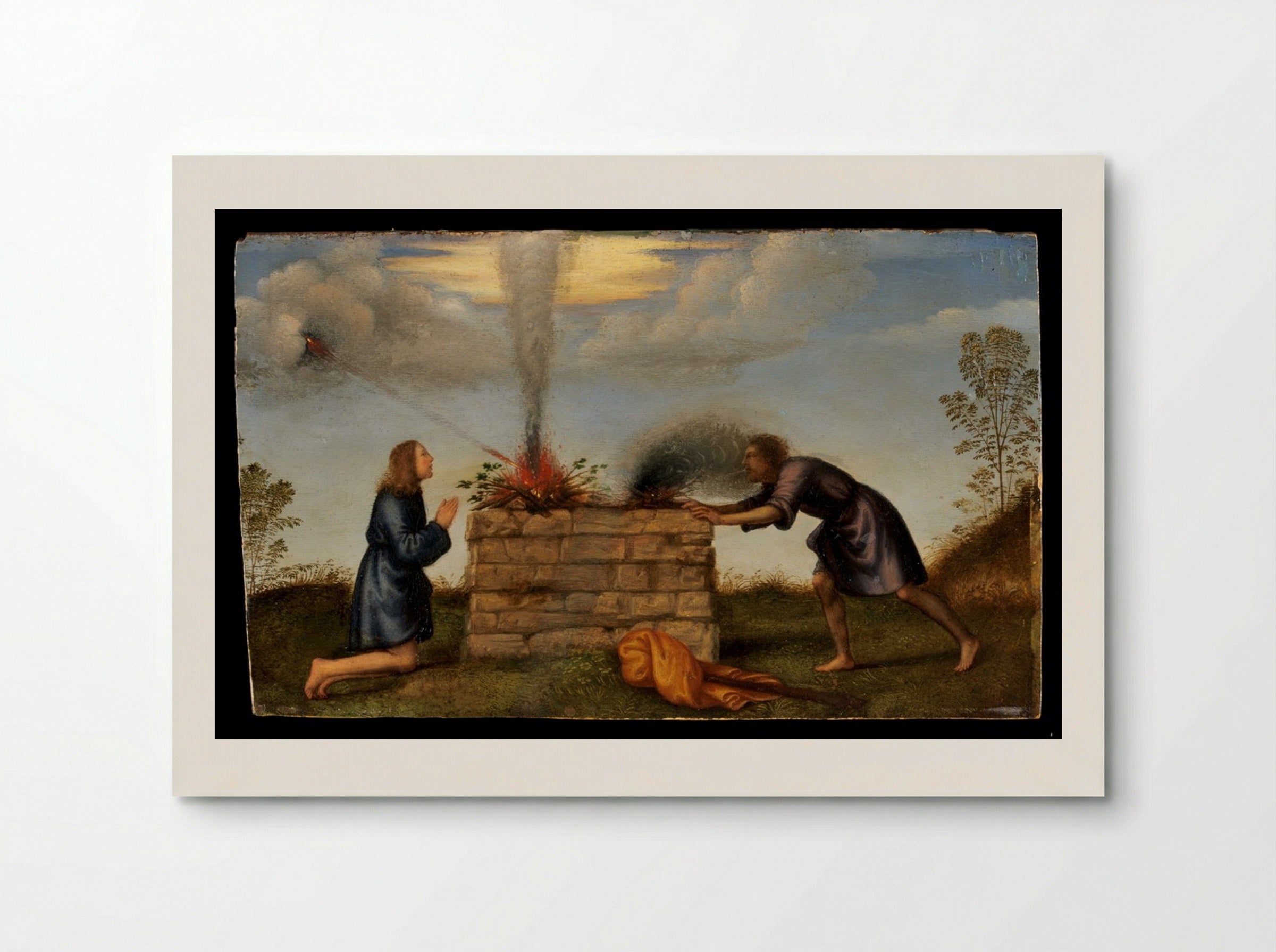 The Sacrifice of Cain and Abel - Mariotto Albertinelli - Poster