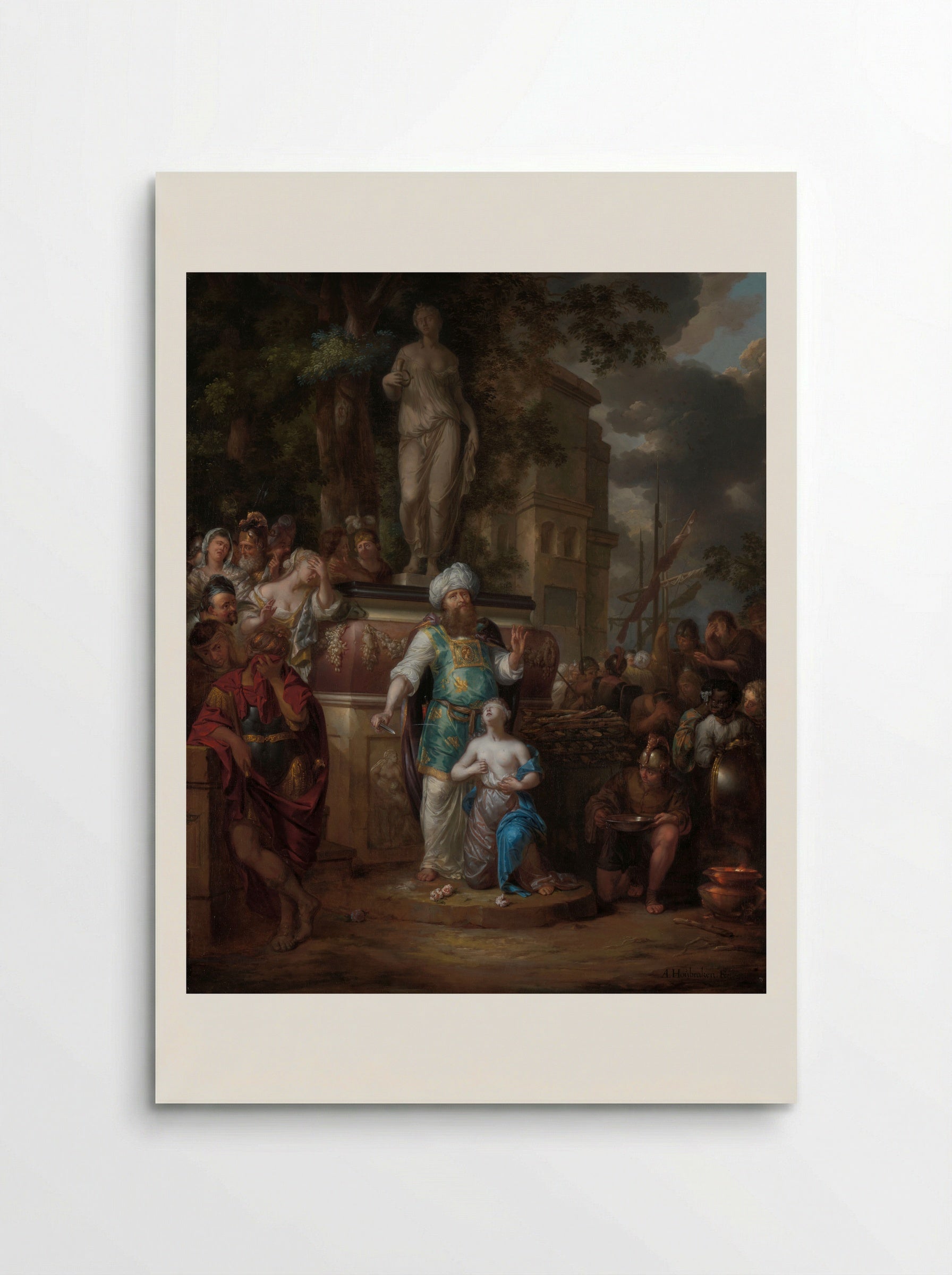 The Sacrifice of Iphigenia - Arnold Houbraken - Poster
