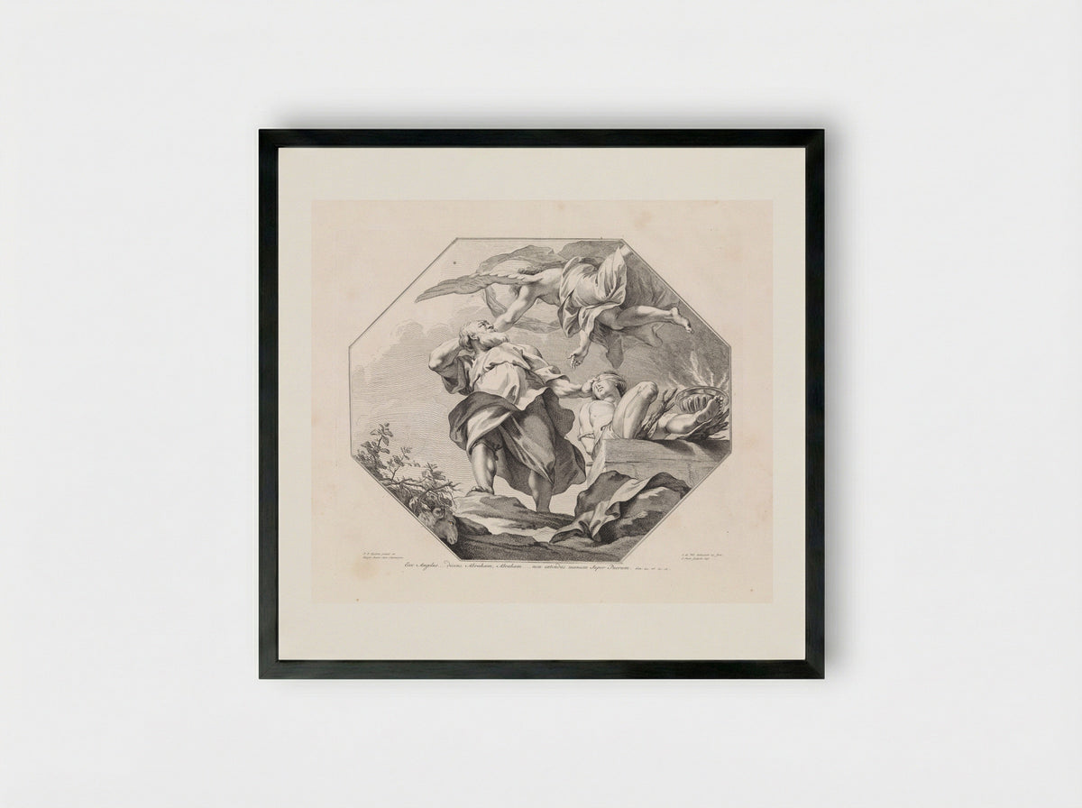 The Sacrifice of Isaac - Jan Punt - Framed Print Black