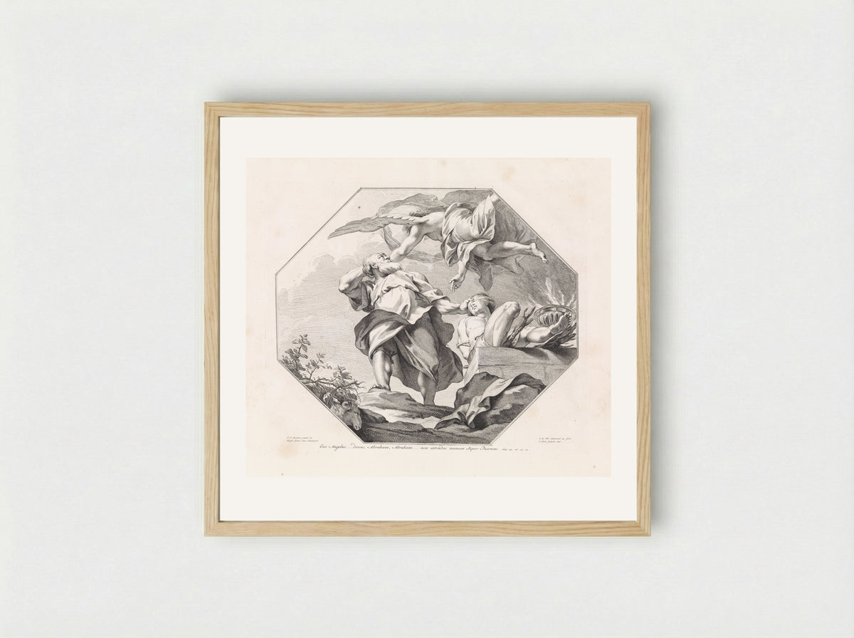 The Sacrifice of Isaac - Jan Punt - Framed Print Wood