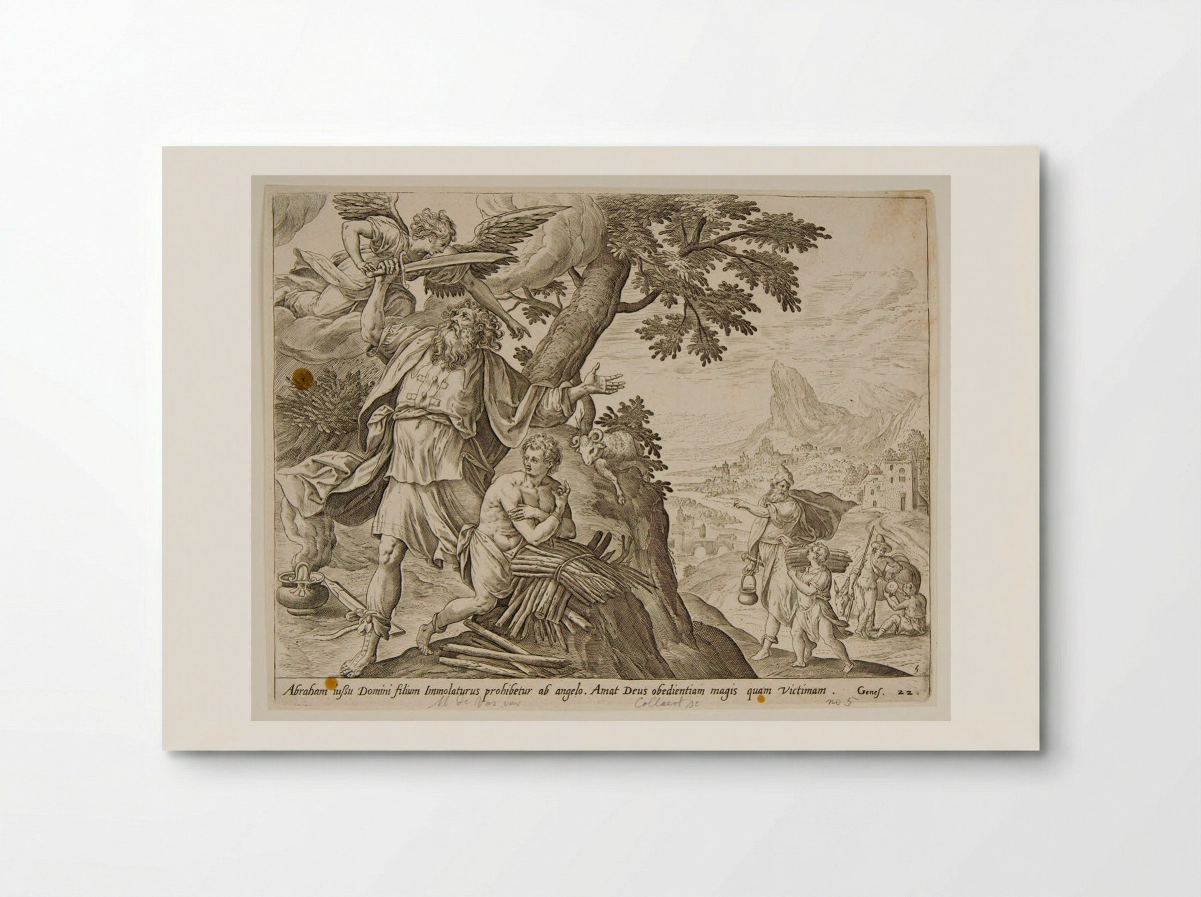The Sacrifice of Isaac - Adriaen Collaert - Poster