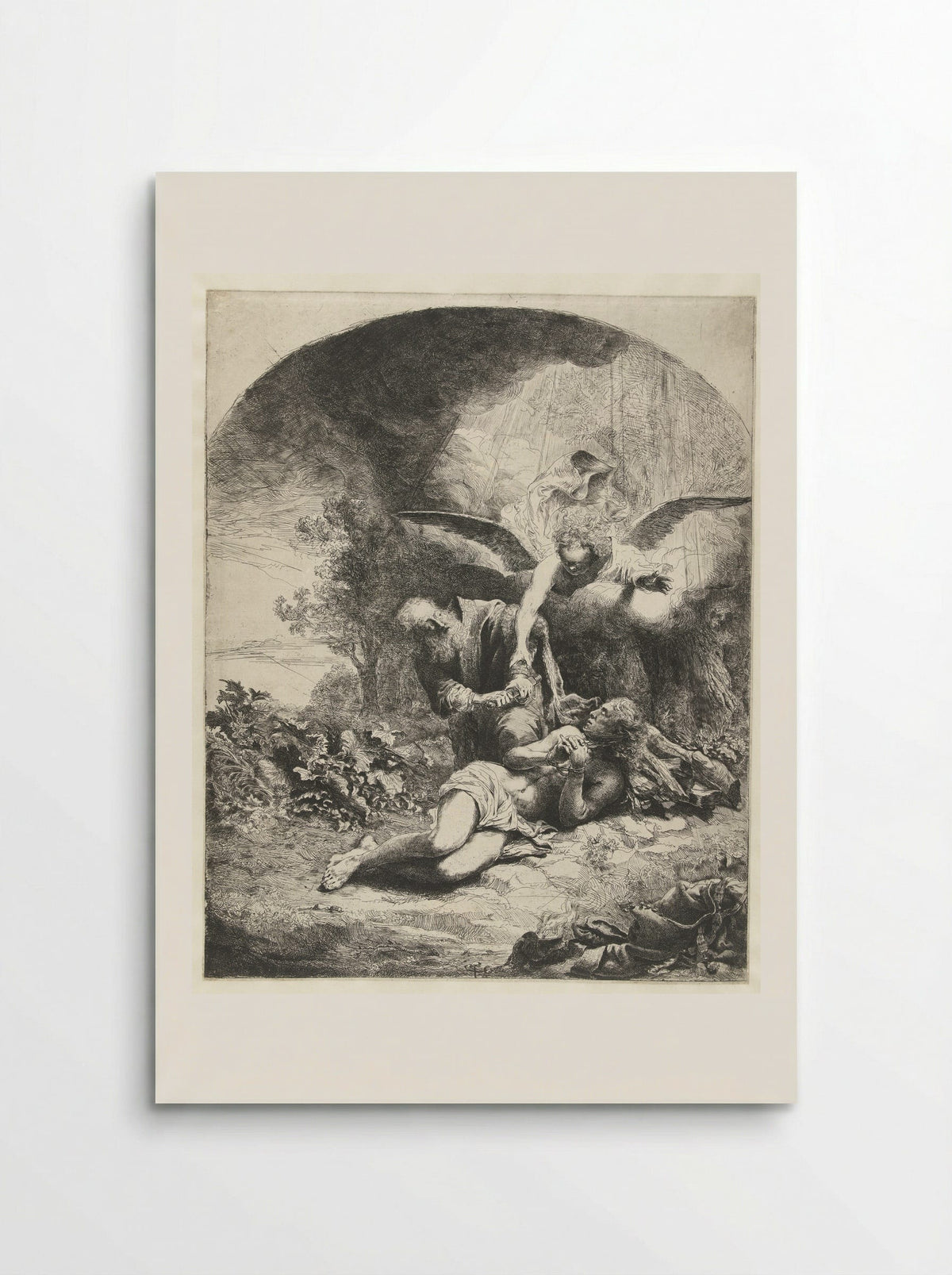 The Sacrifice of Isaac - Ferdinand Bol - Poster