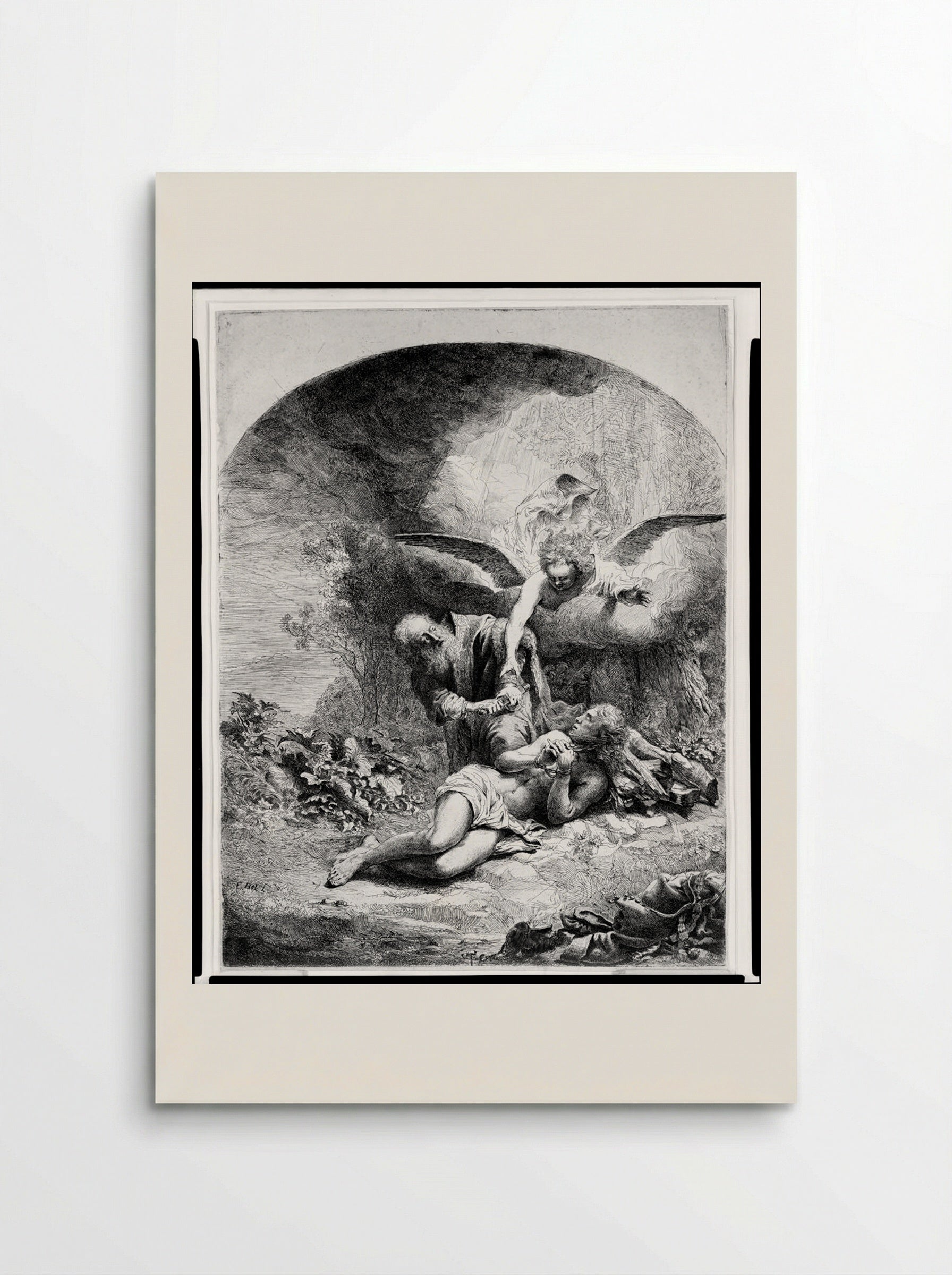 The Sacrifice of Isaac - Ferdinand Bol - Poster