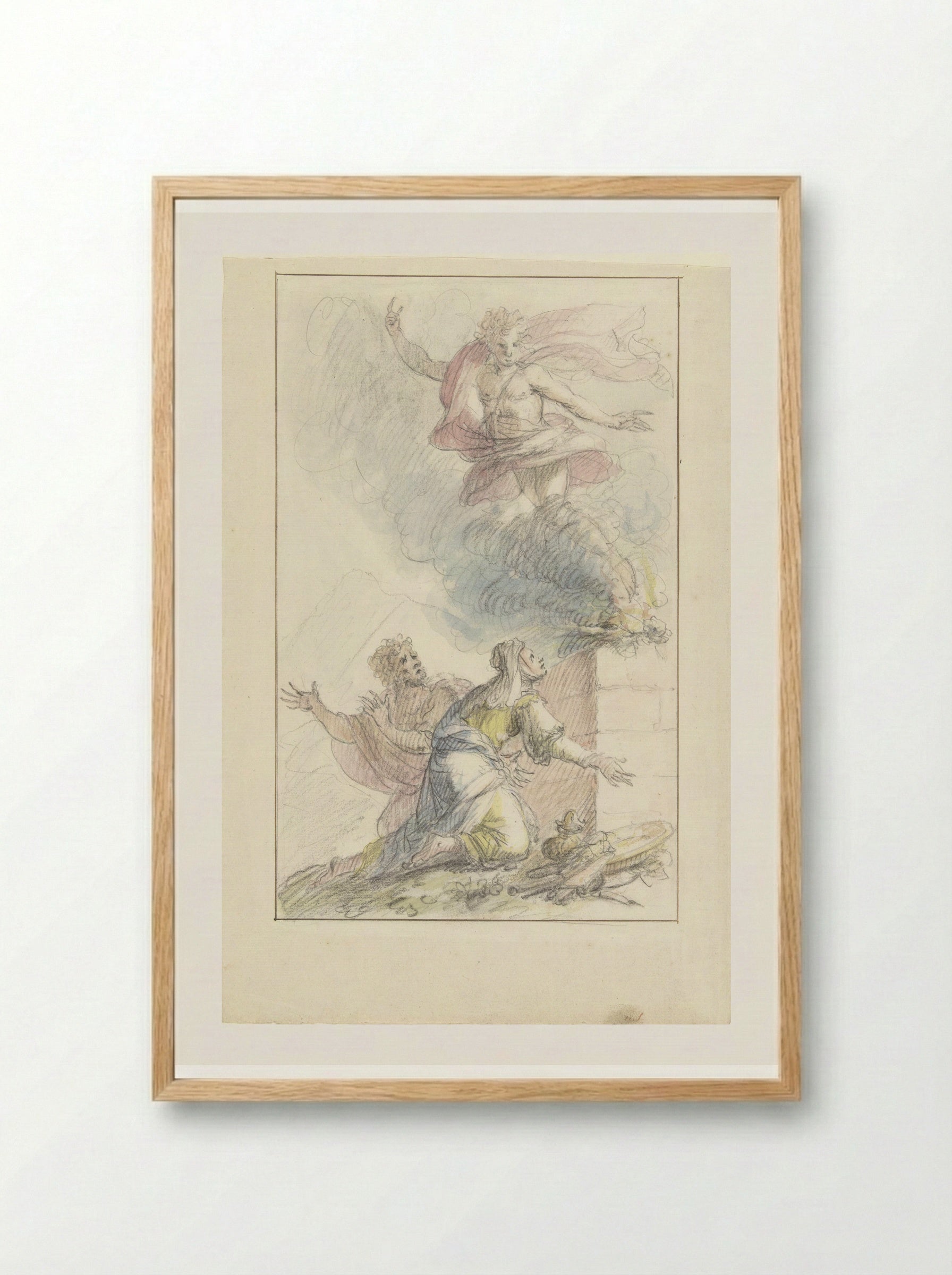 The Sacrifice of Manoah - Elias van Nijmegen - Framed Print Wood