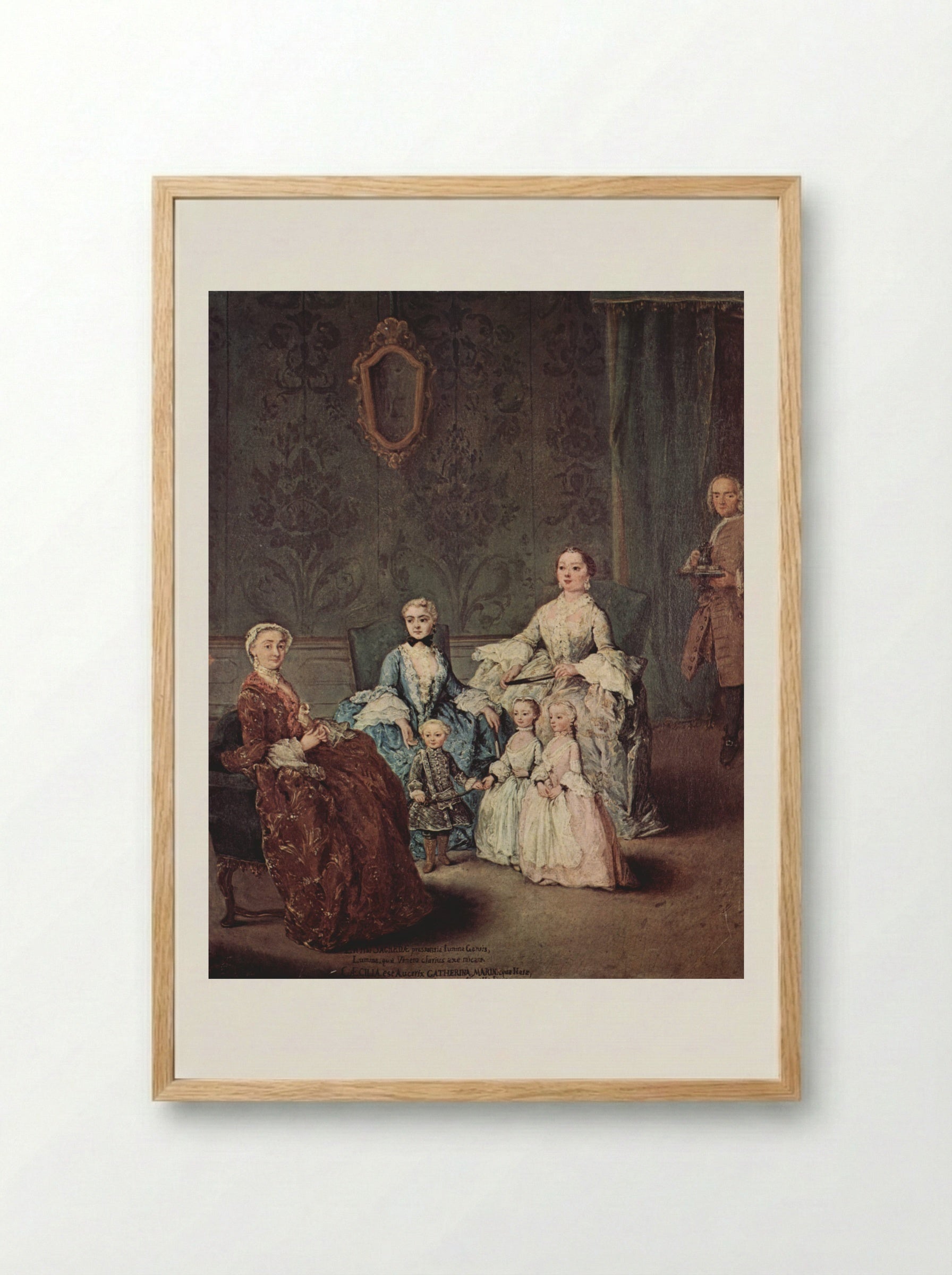 The Sagredo Family - Pietro Longhi - Framed Print Wood